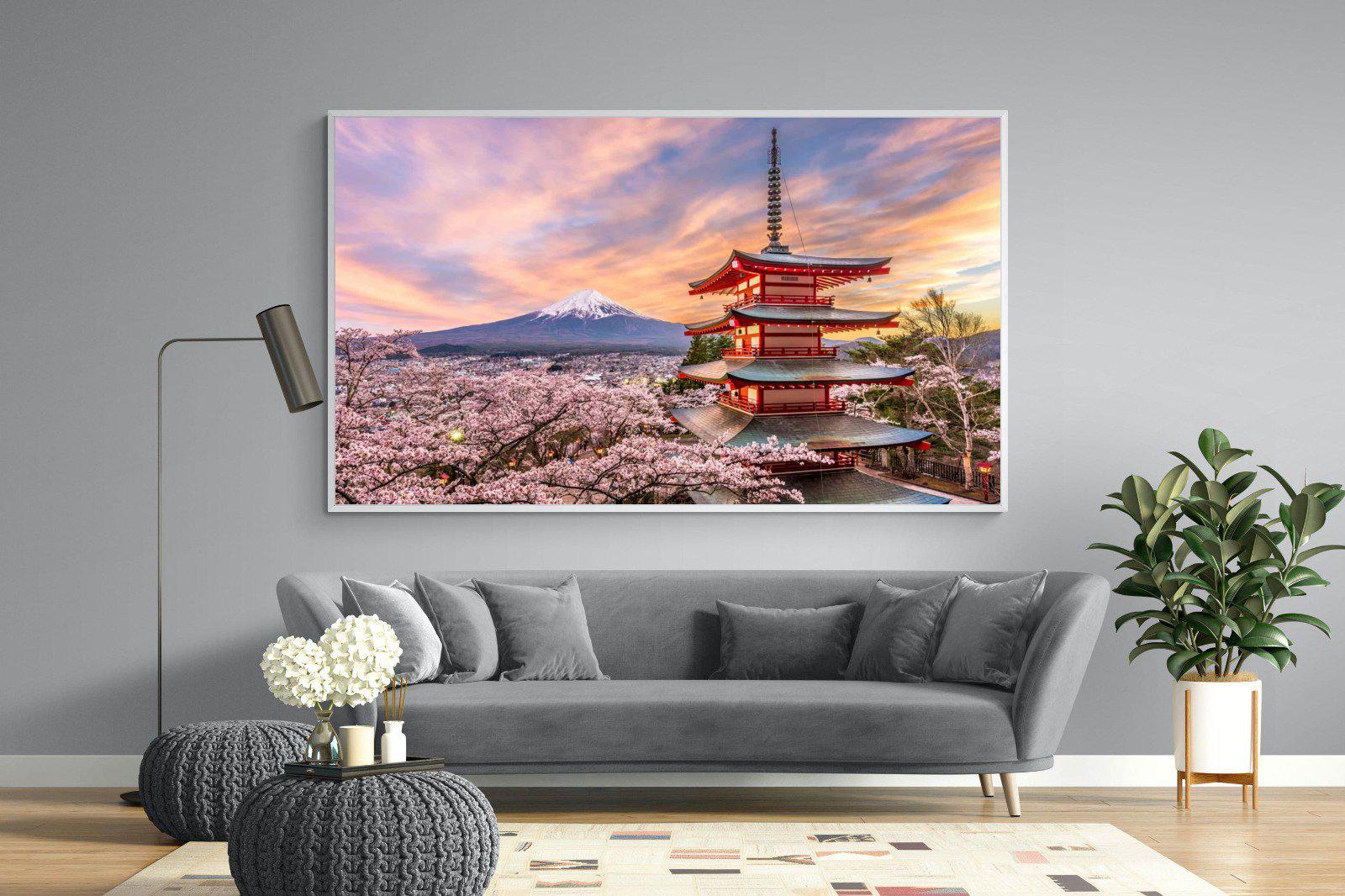 Fuji-Wall_Art-220 x 130cm-Mounted Canvas-White-Pixalot