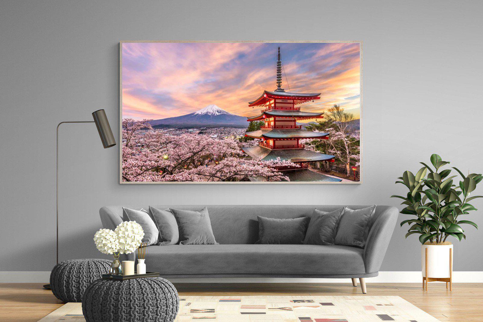 Fuji-Wall_Art-220 x 130cm-Mounted Canvas-Wood-Pixalot