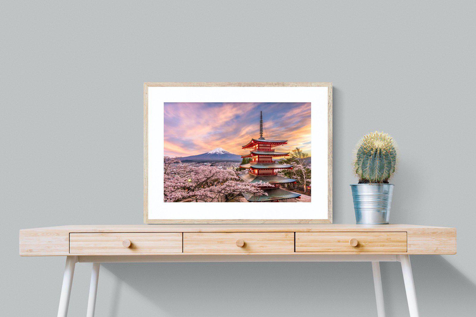 Fuji-Wall_Art-80 x 60cm-Framed Print-Wood-Pixalot