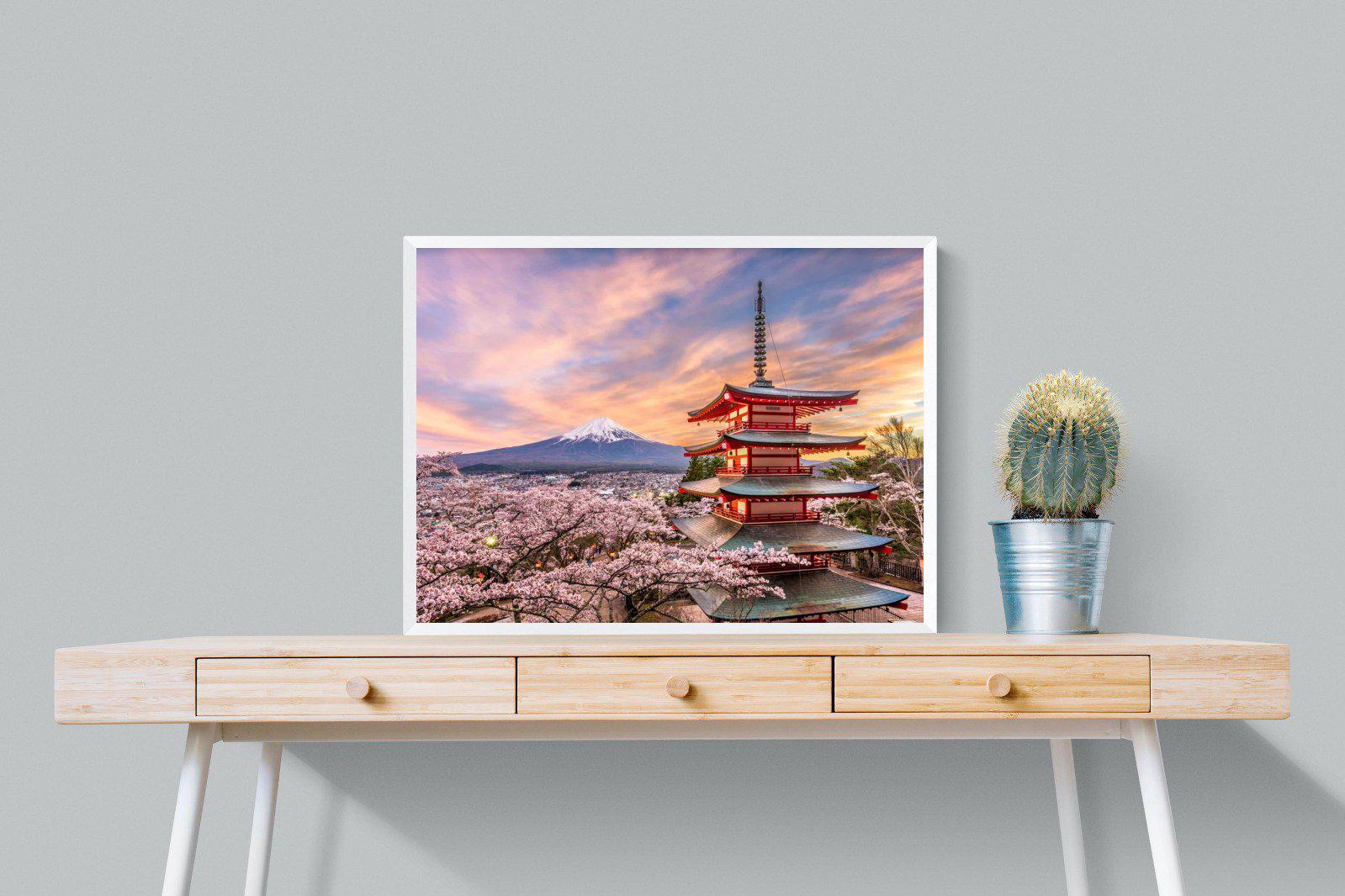 Fuji-Wall_Art-80 x 60cm-Mounted Canvas-White-Pixalot