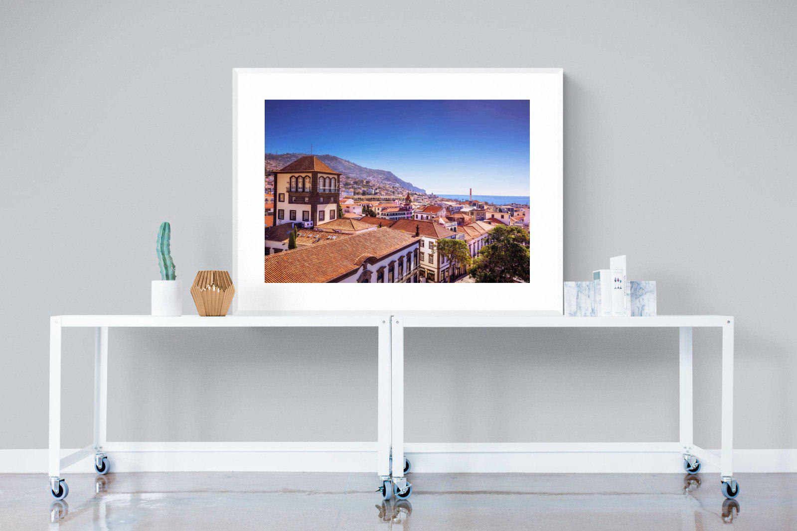 Funchal-Wall_Art-120 x 90cm-Framed Print-White-Pixalot