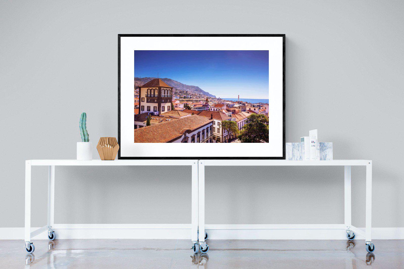 Funchal-Wall_Art-120 x 90cm-Framed Print-Black-Pixalot