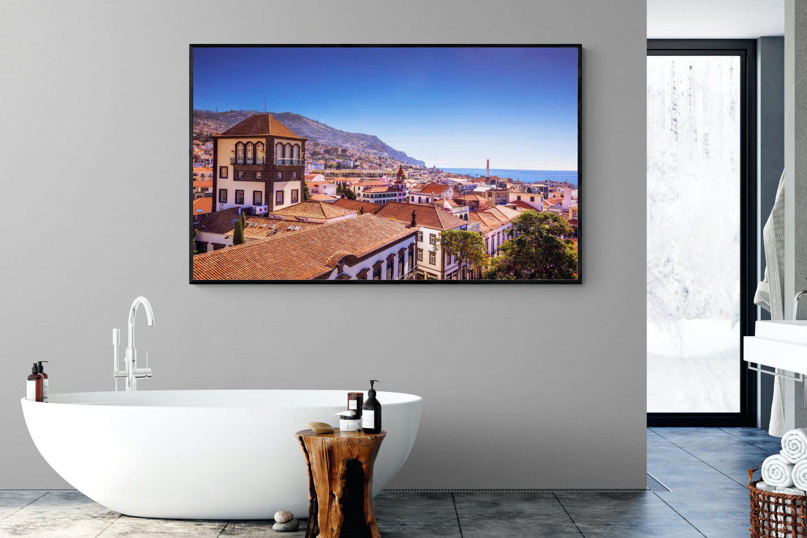 Funchal-Wall_Art-180 x 110cm-Mounted Canvas-Black-Pixalot