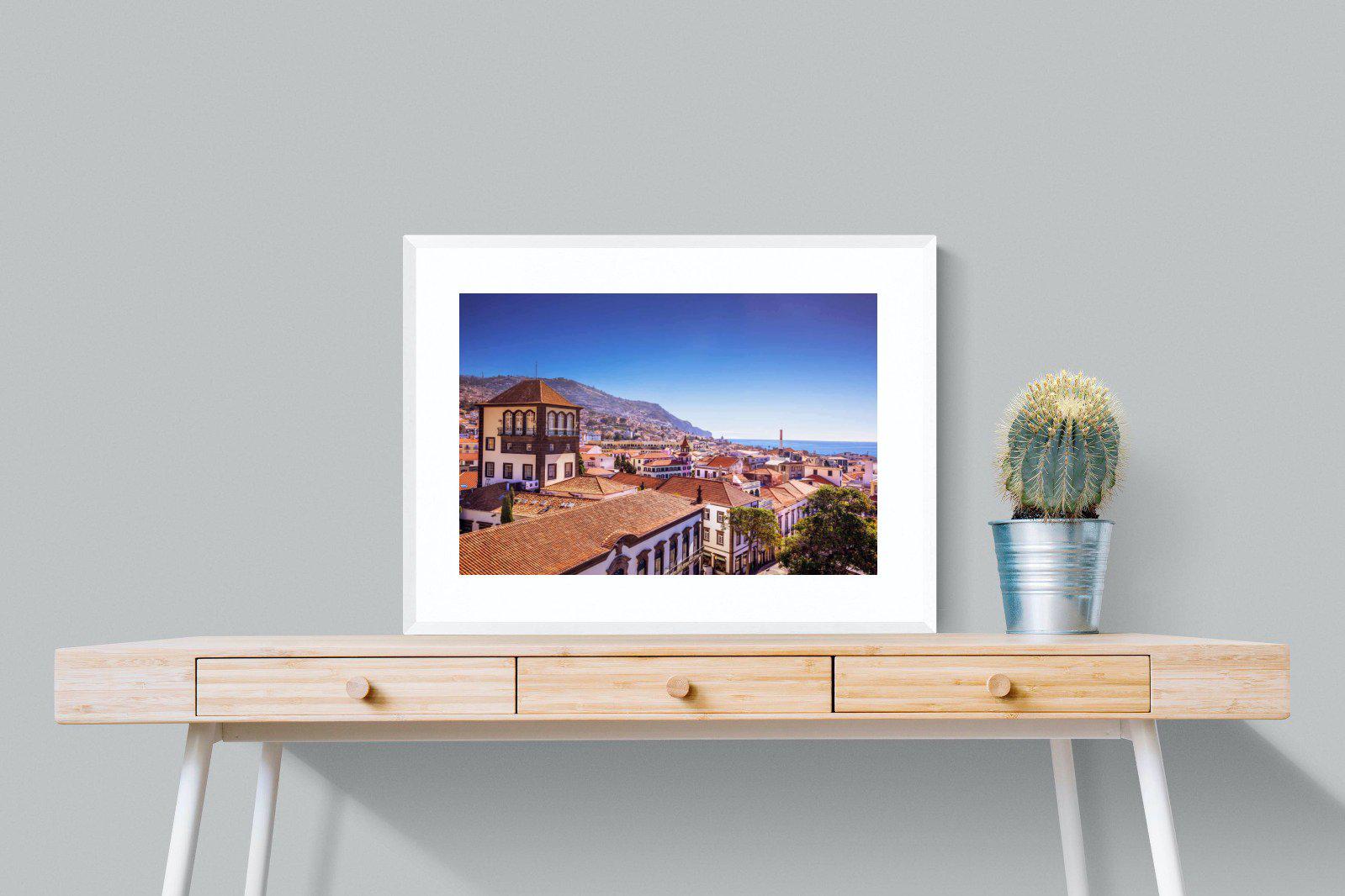 Funchal-Wall_Art-80 x 60cm-Framed Print-White-Pixalot