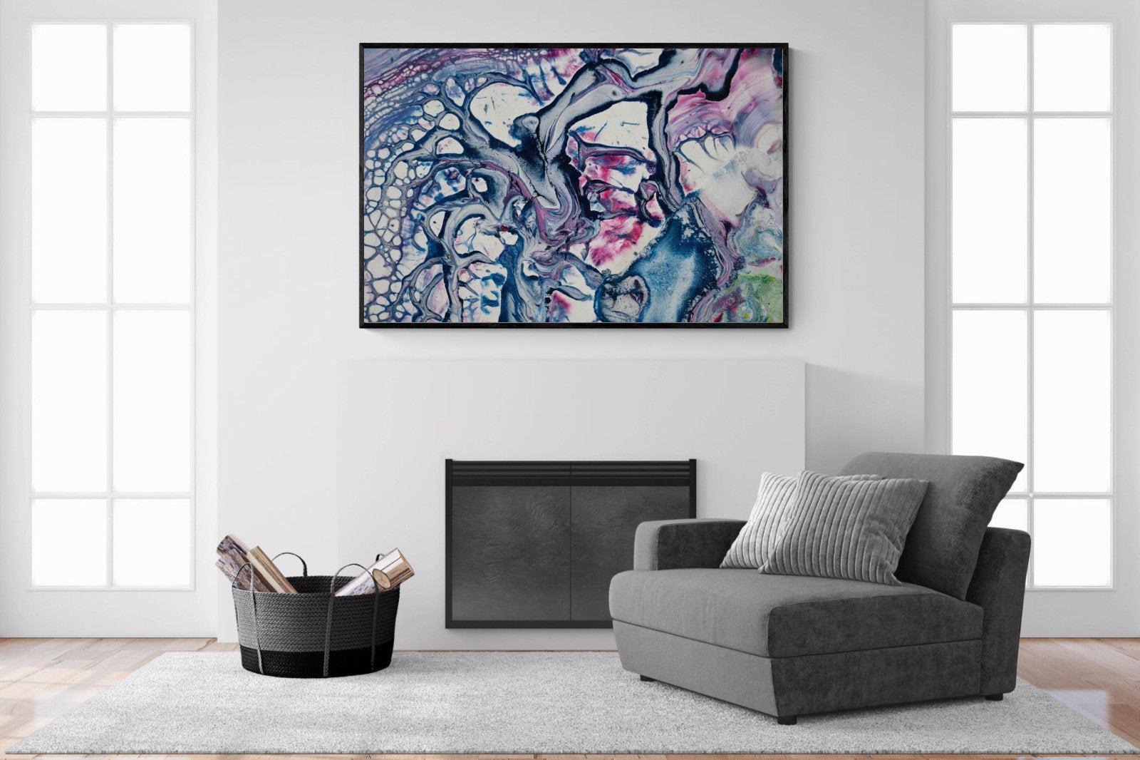 Fusion-Wall_Art-150 x 100cm-Mounted Canvas-Black-Pixalot