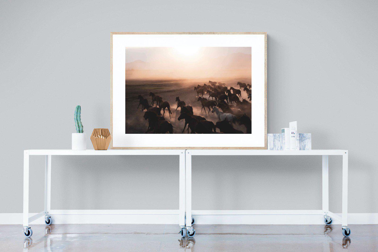 Gallop-Wall_Art-120 x 90cm-Framed Print-Wood-Pixalot