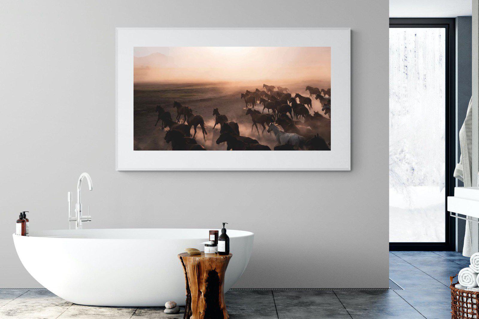 Gallop-Wall_Art-180 x 110cm-Framed Print-White-Pixalot