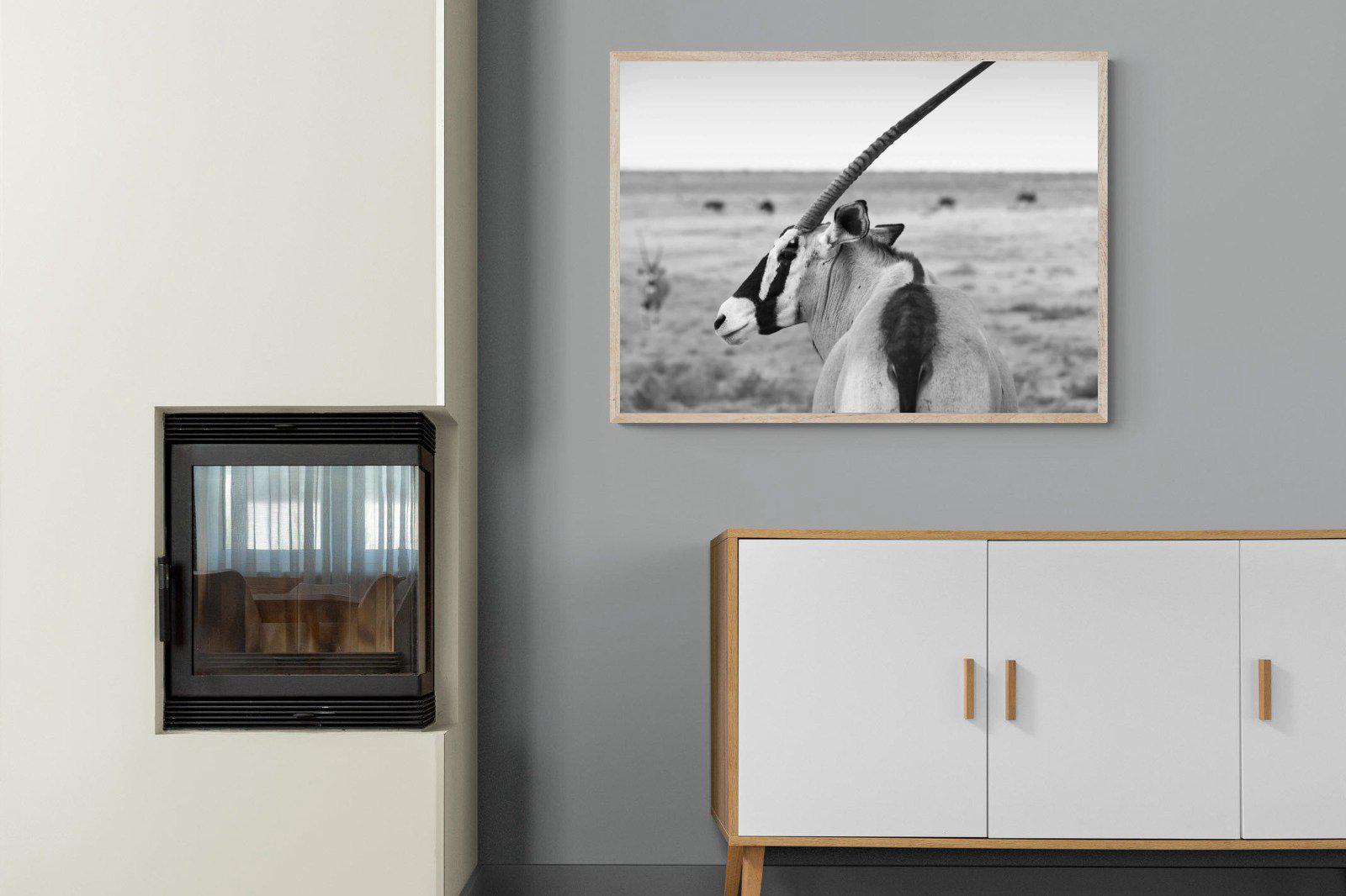 Gemsbok-Wall_Art-100 x 75cm-Mounted Canvas-Wood-Pixalot