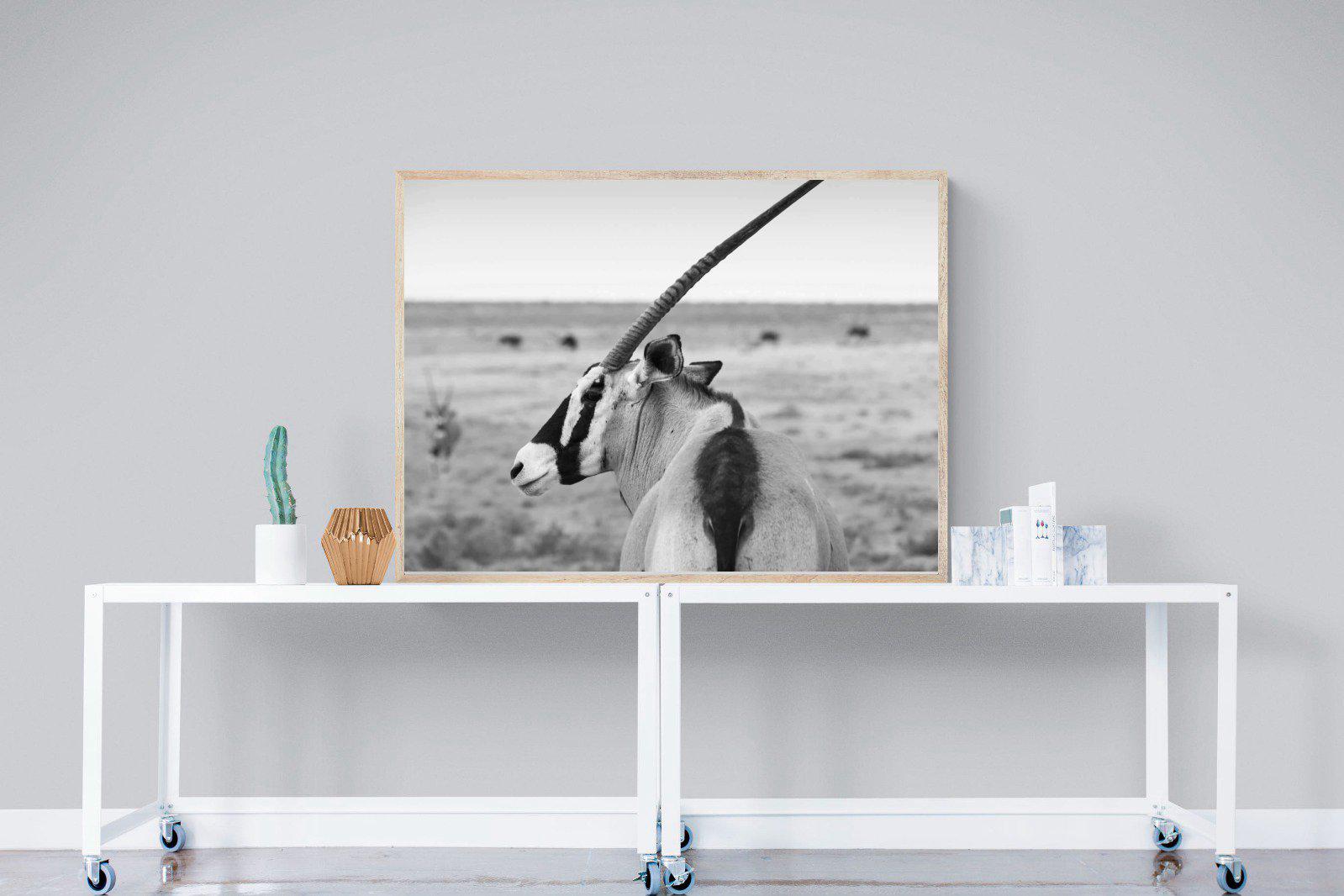Gemsbok-Wall_Art-120 x 90cm-Mounted Canvas-Wood-Pixalot