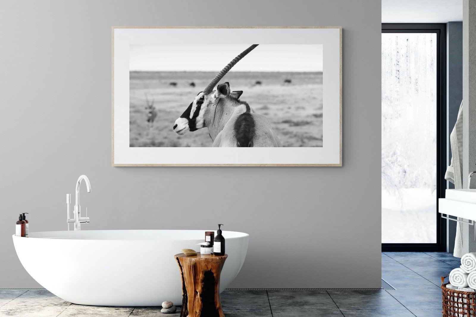 Gemsbok-Wall_Art-180 x 110cm-Framed Print-Wood-Pixalot