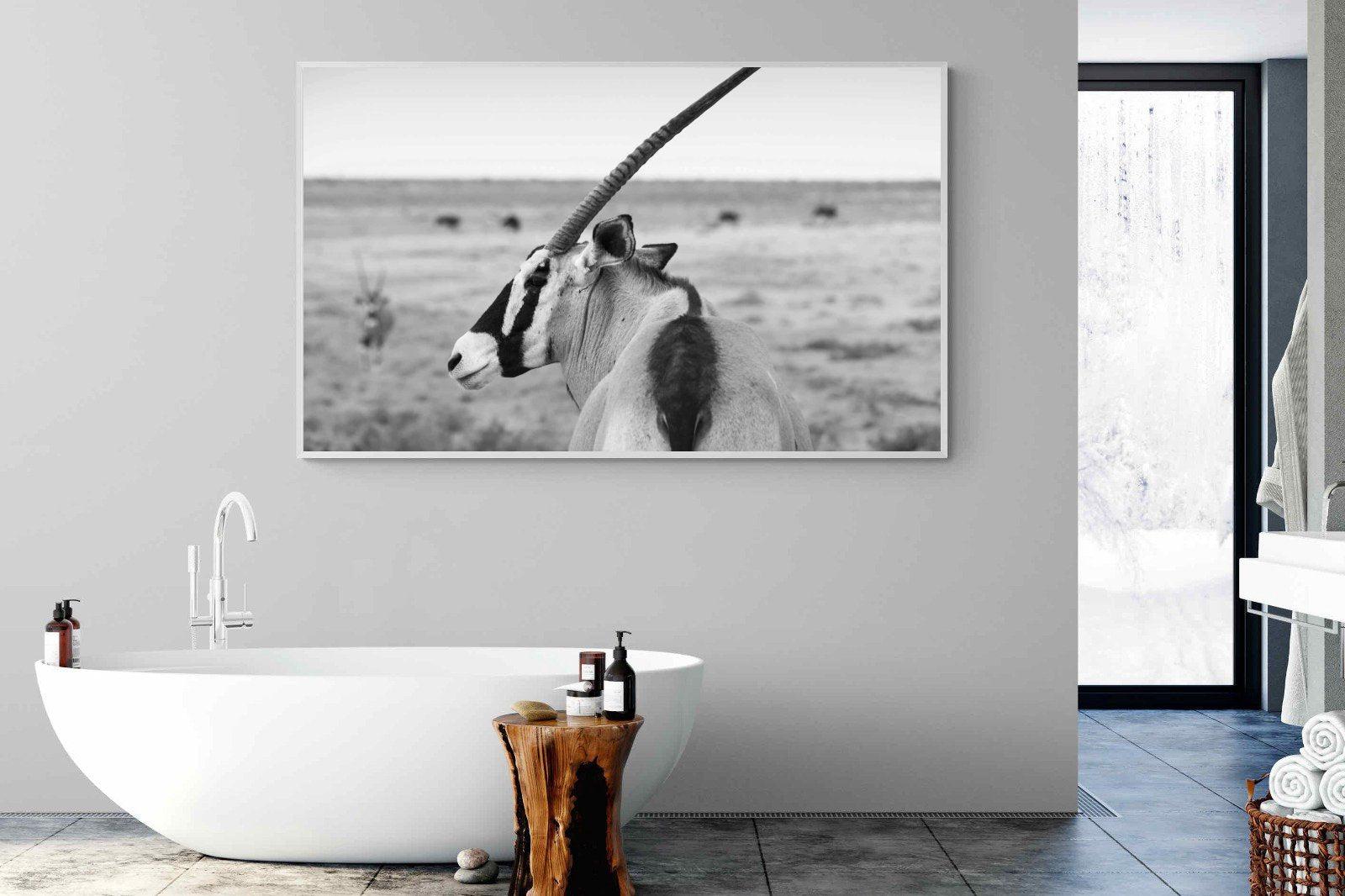 Gemsbok-Wall_Art-180 x 110cm-Mounted Canvas-White-Pixalot