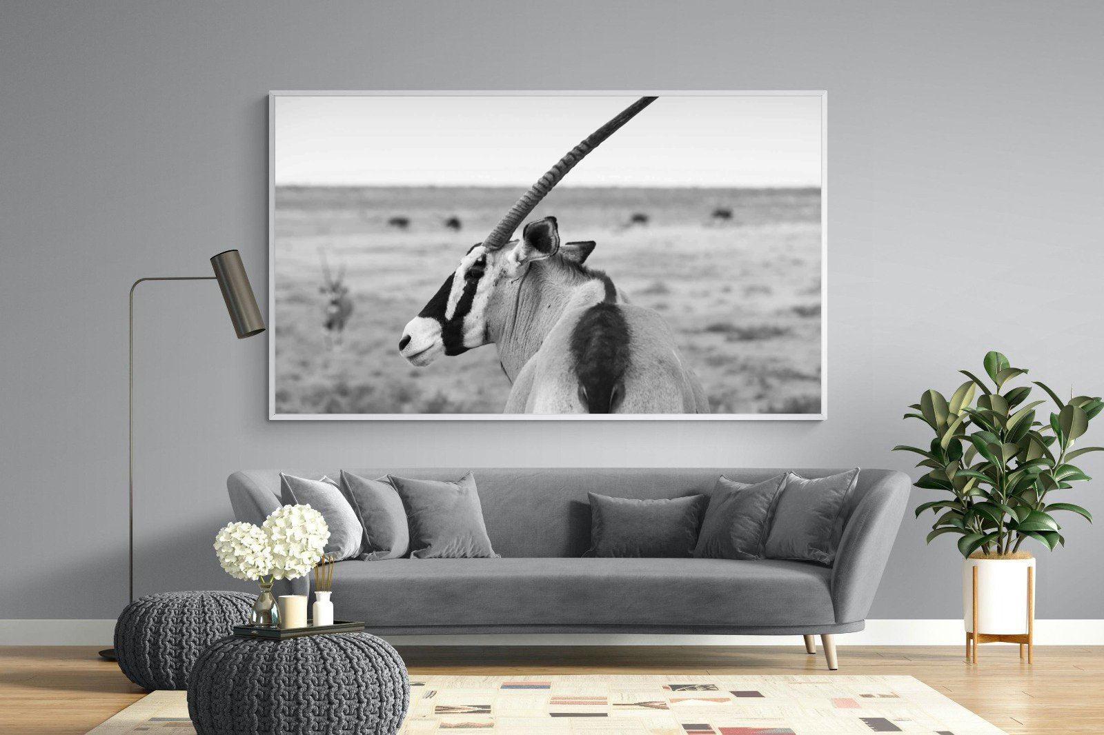 Gemsbok-Wall_Art-220 x 130cm-Mounted Canvas-White-Pixalot