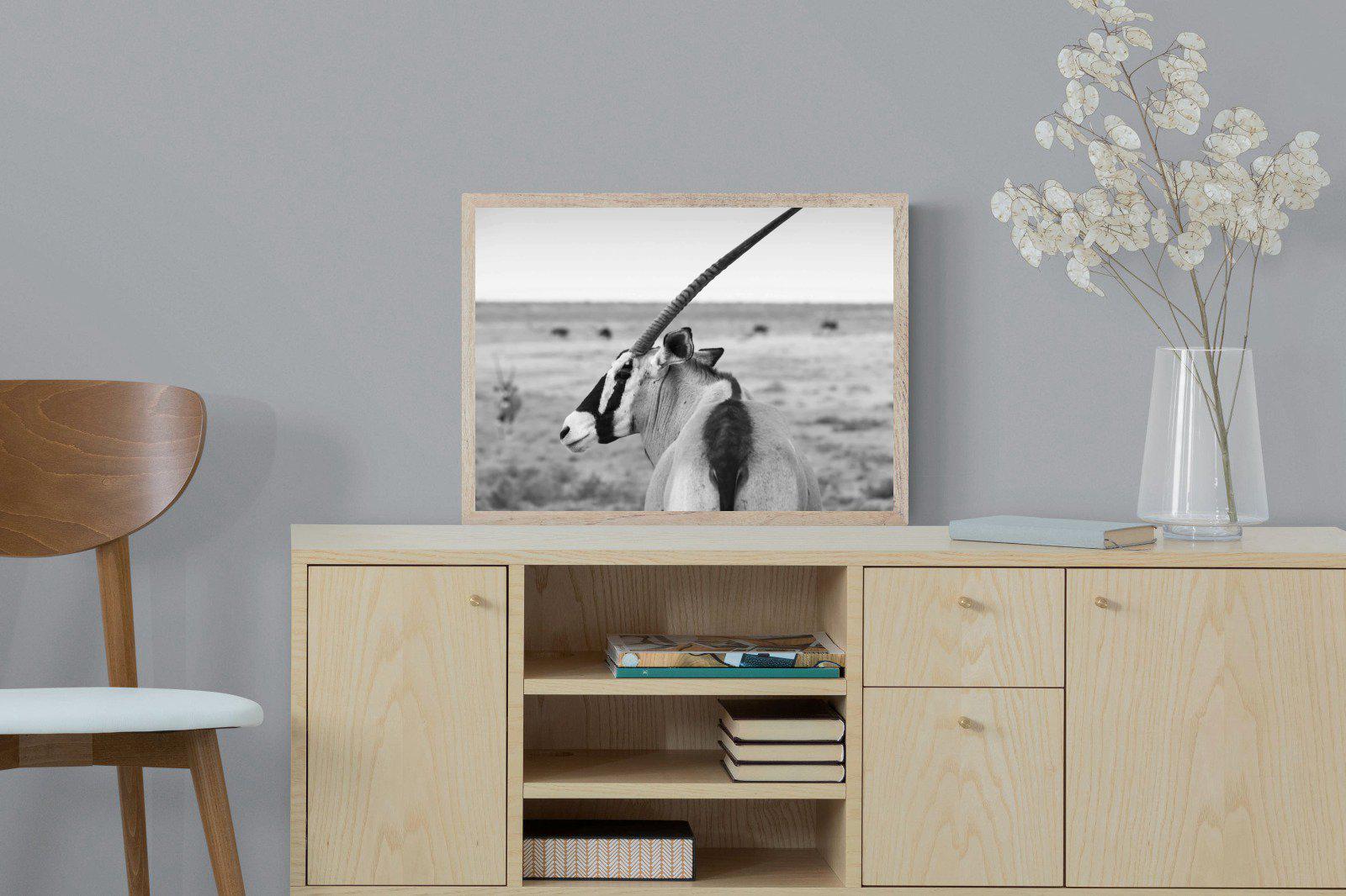 Gemsbok-Wall_Art-60 x 45cm-Mounted Canvas-Wood-Pixalot