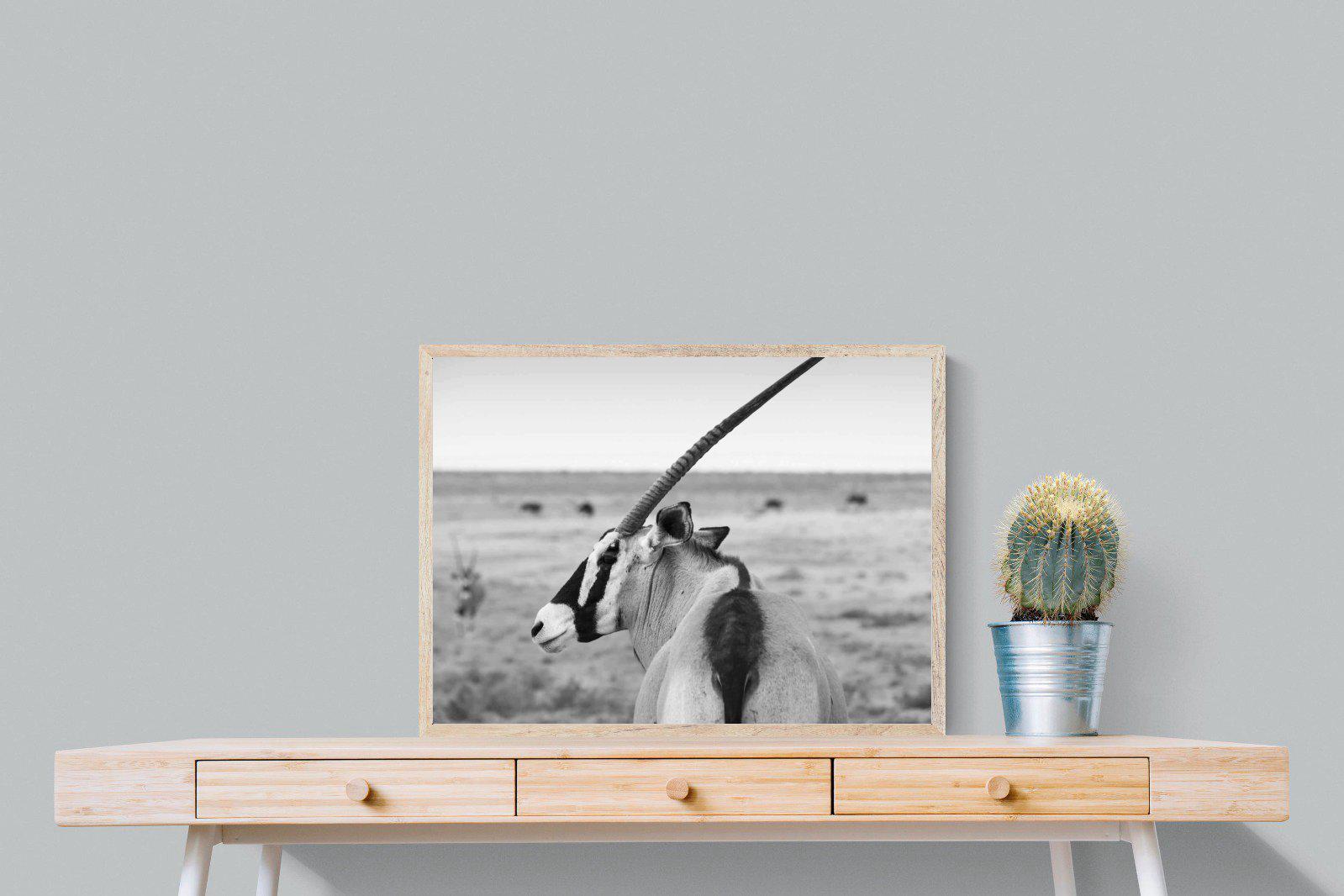 Gemsbok-Wall_Art-80 x 60cm-Mounted Canvas-Wood-Pixalot