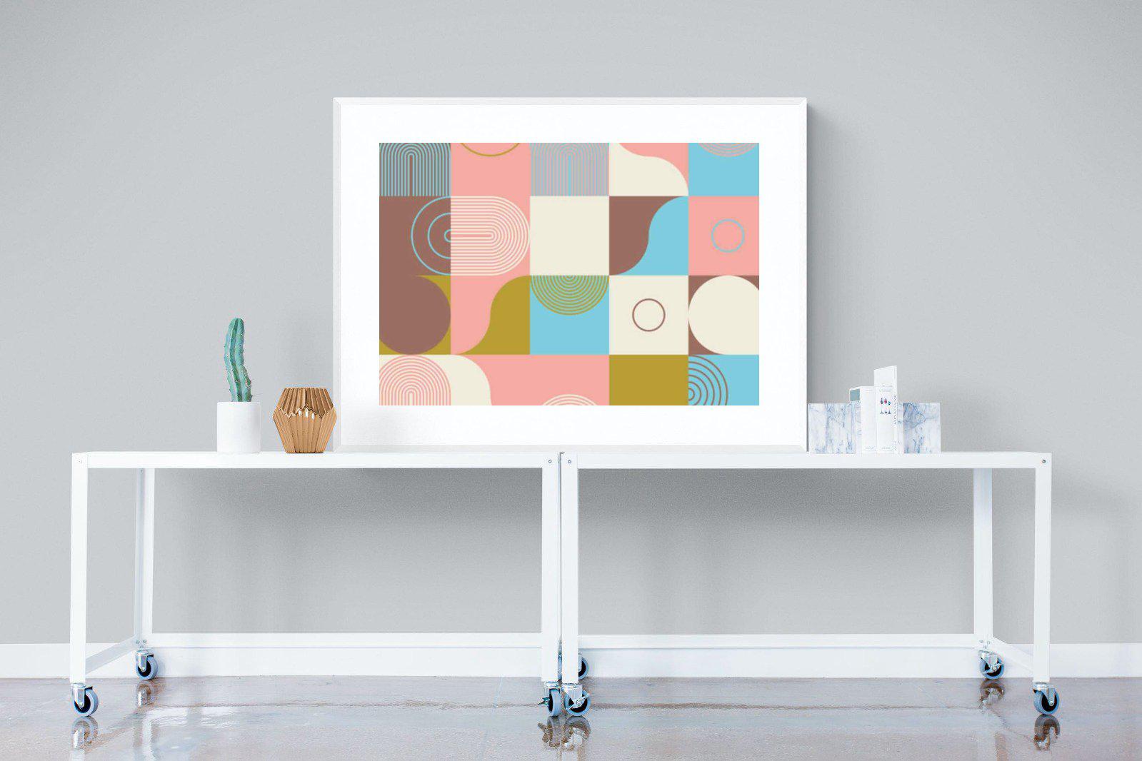 Geometric-Wall_Art-120 x 90cm-Framed Print-White-Pixalot
