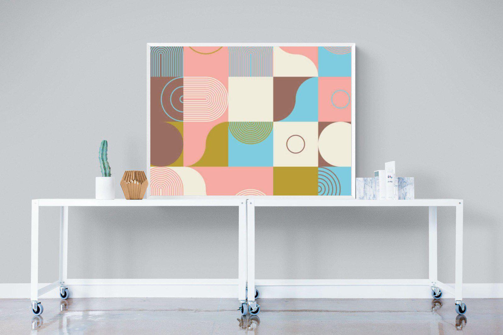 Geometric-Wall_Art-120 x 90cm-Mounted Canvas-White-Pixalot