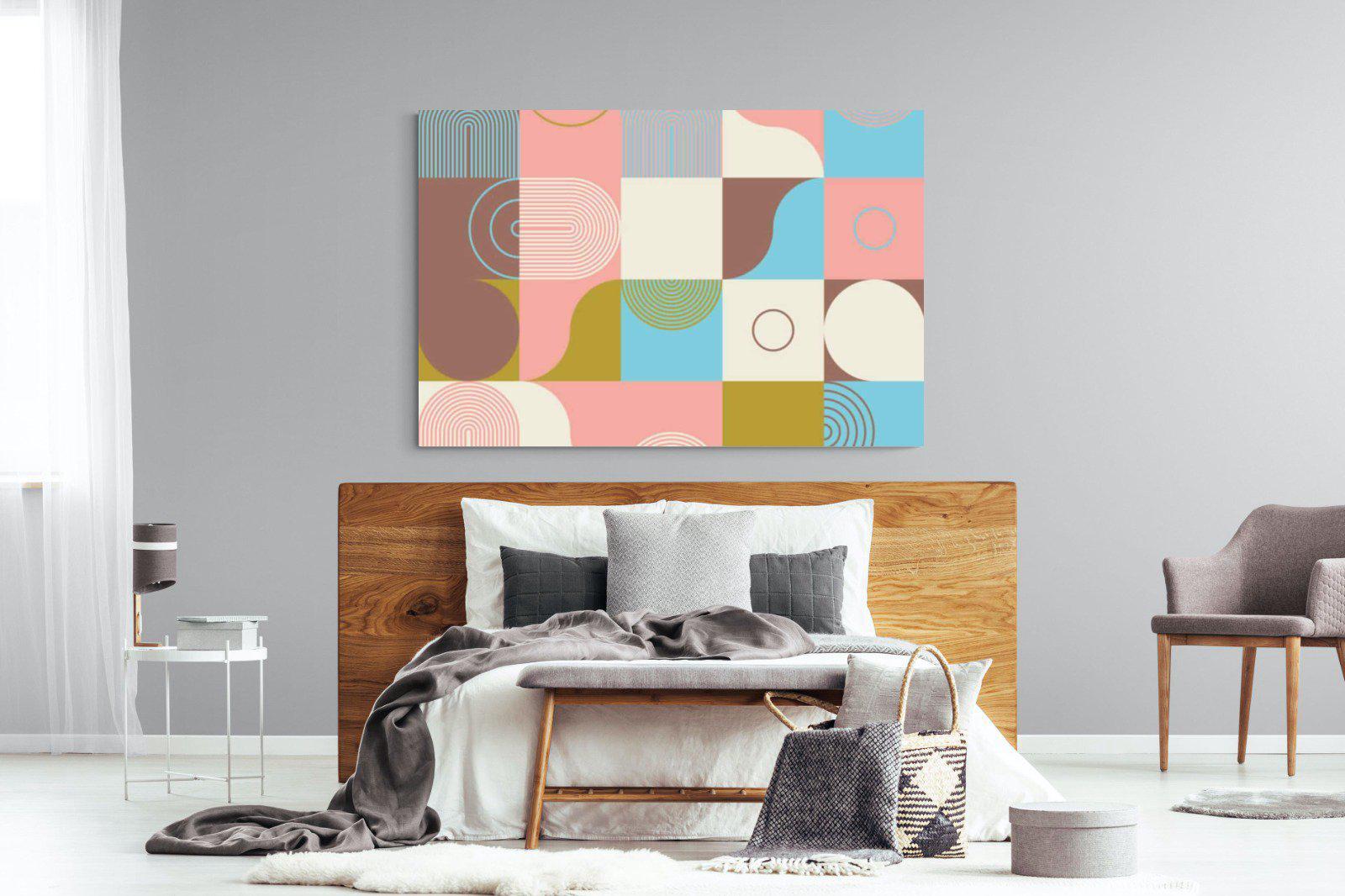 Geometric-Wall_Art-150 x 100cm-Mounted Canvas-No Frame-Pixalot