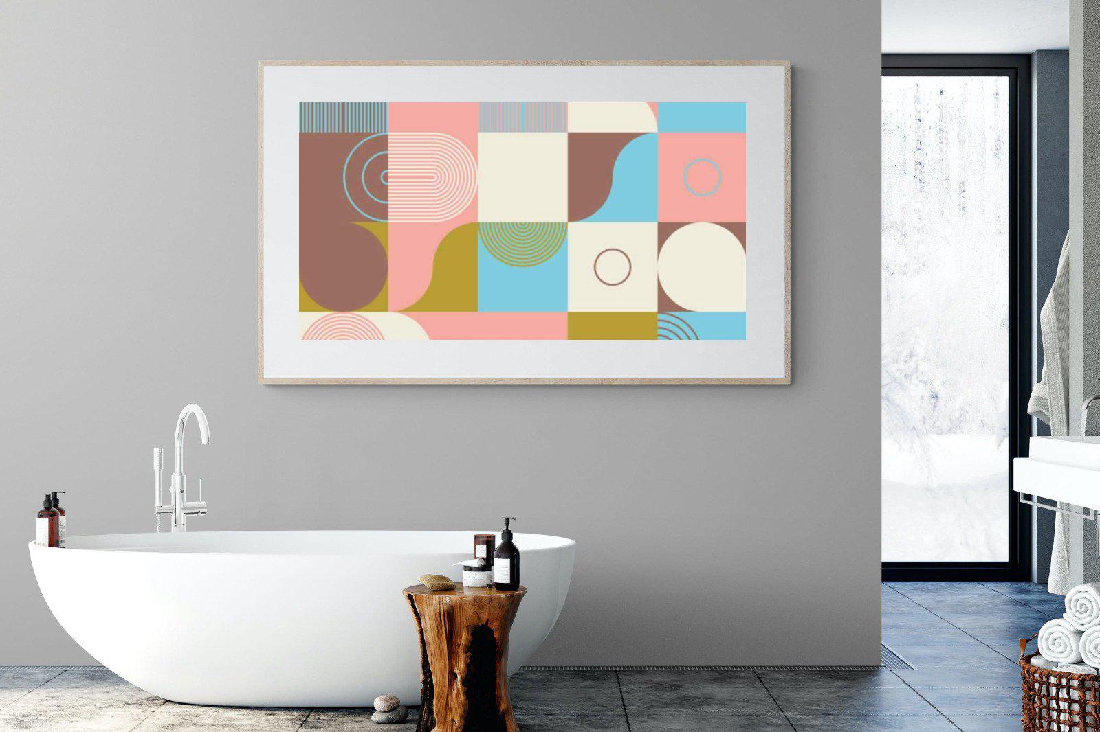 Geometric-Wall_Art-180 x 110cm-Framed Print-Wood-Pixalot