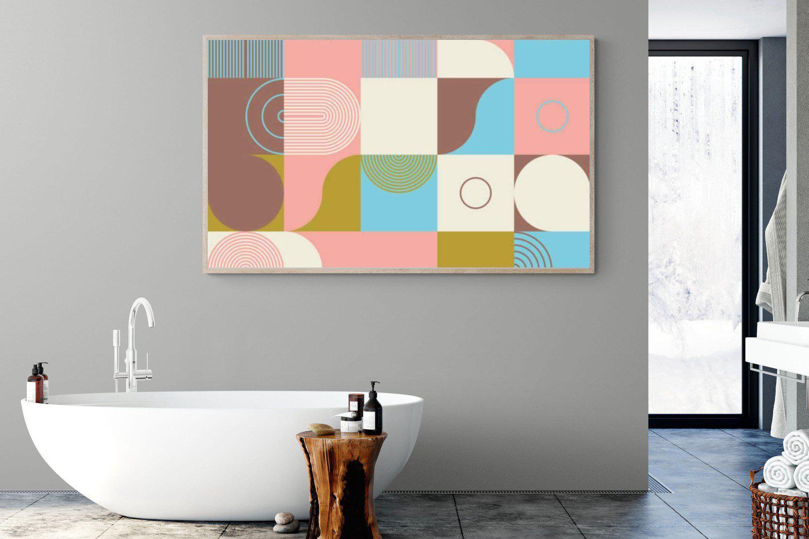 Geometric-Wall_Art-180 x 110cm-Mounted Canvas-Wood-Pixalot