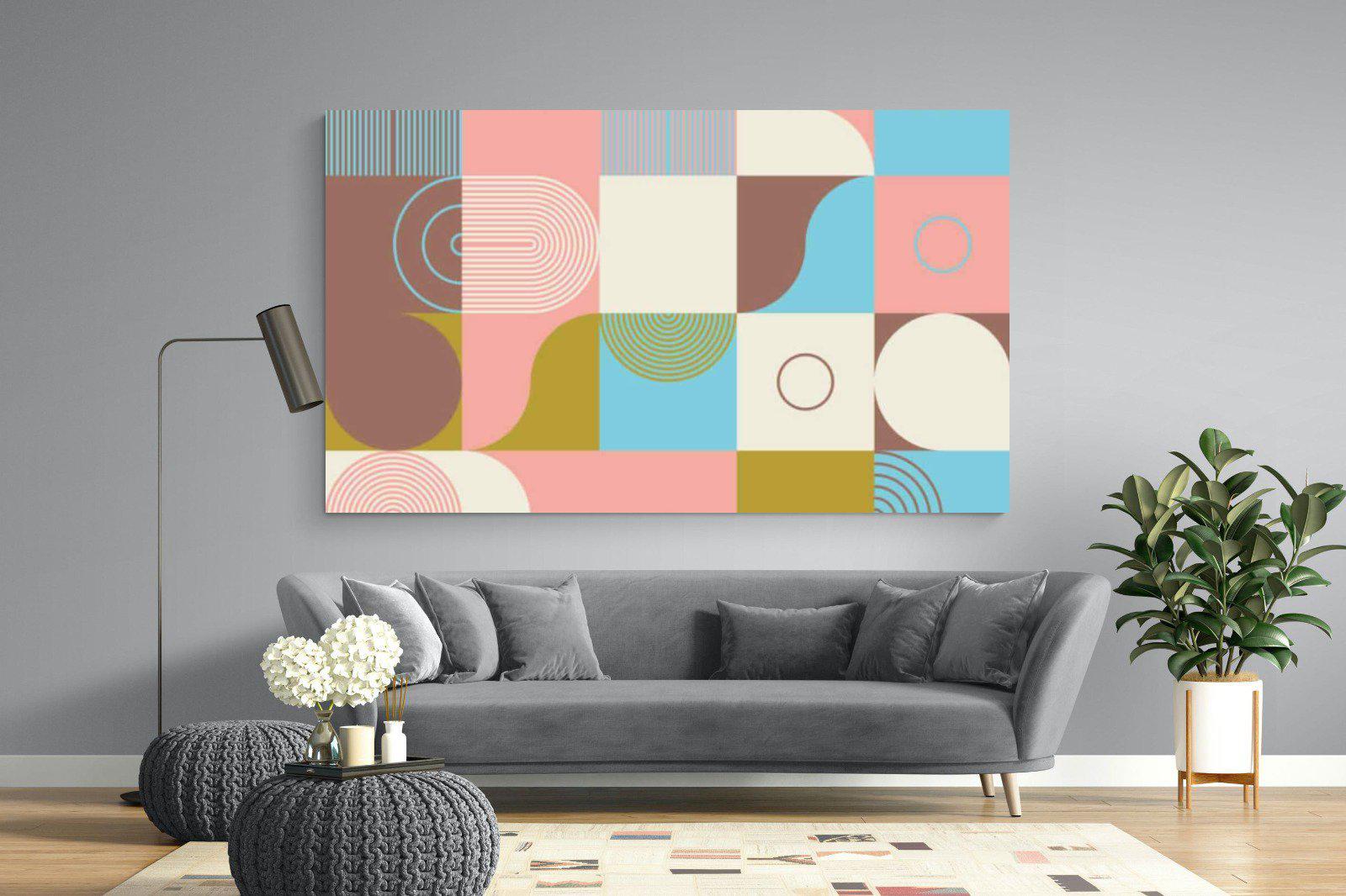 Geometric-Wall_Art-220 x 130cm-Mounted Canvas-No Frame-Pixalot
