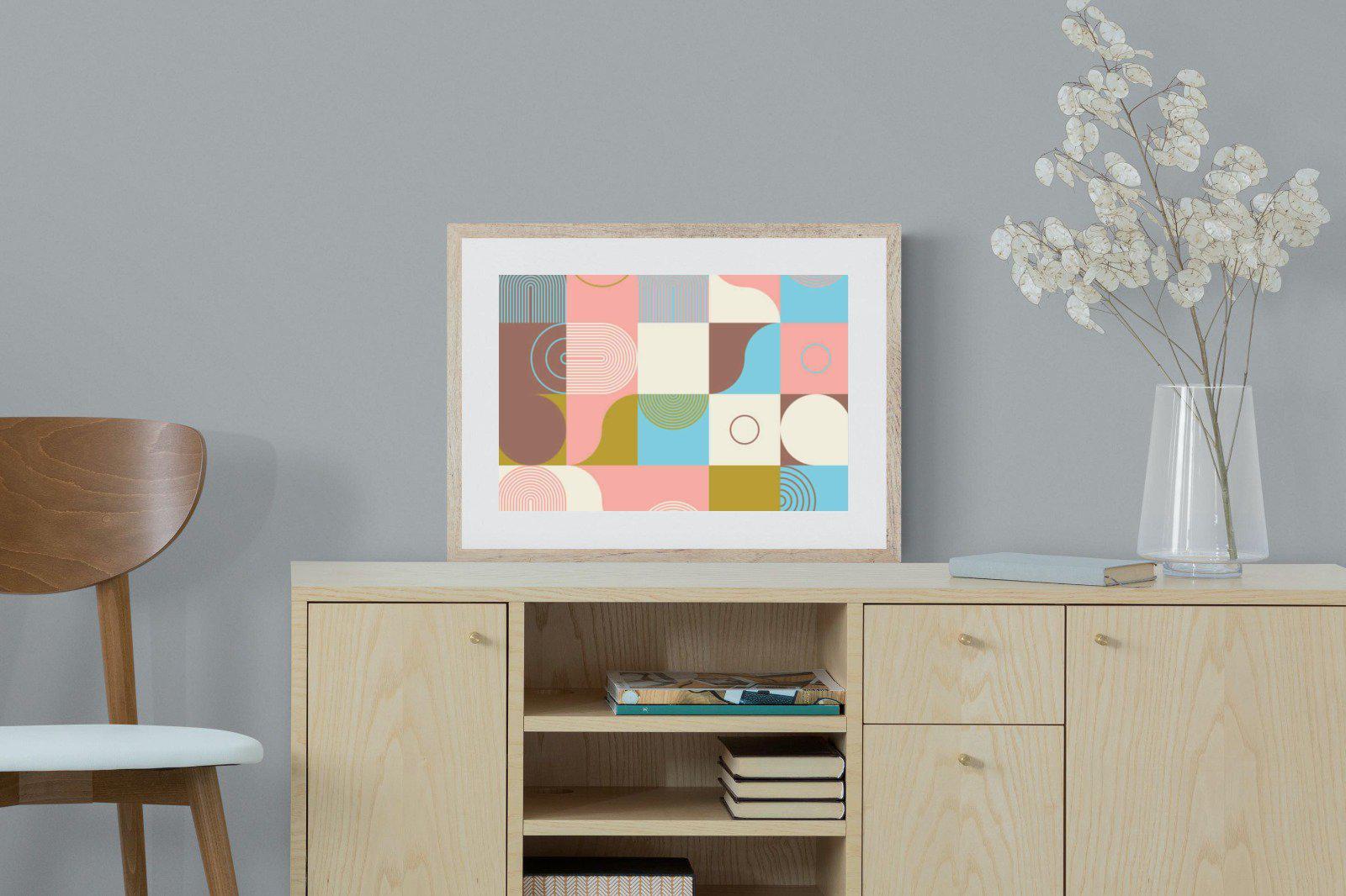 Geometric-Wall_Art-60 x 45cm-Framed Print-Wood-Pixalot