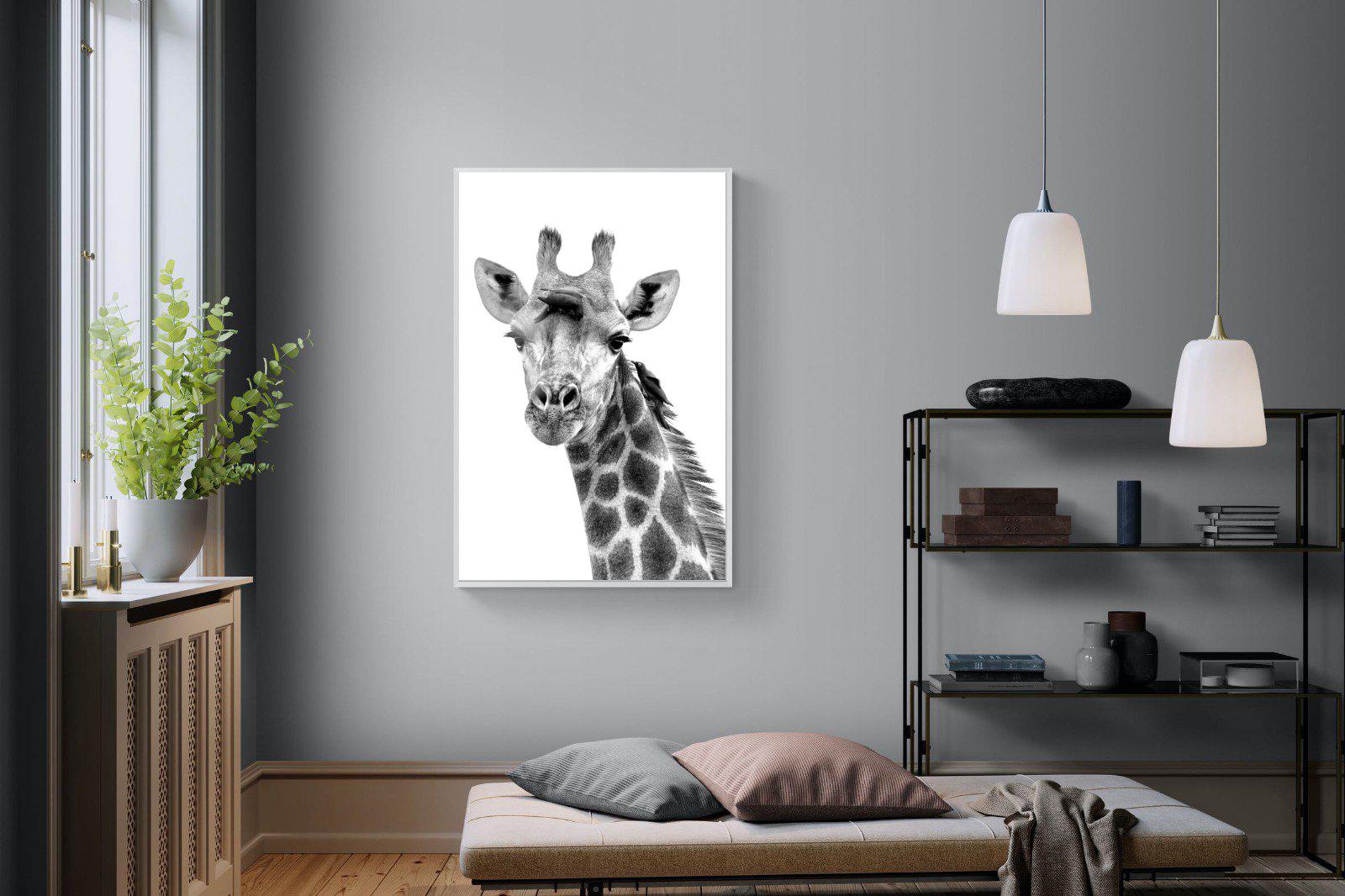 Giraffe Spa-Wall_Art-100 x 150cm-Mounted Canvas-White-Pixalot