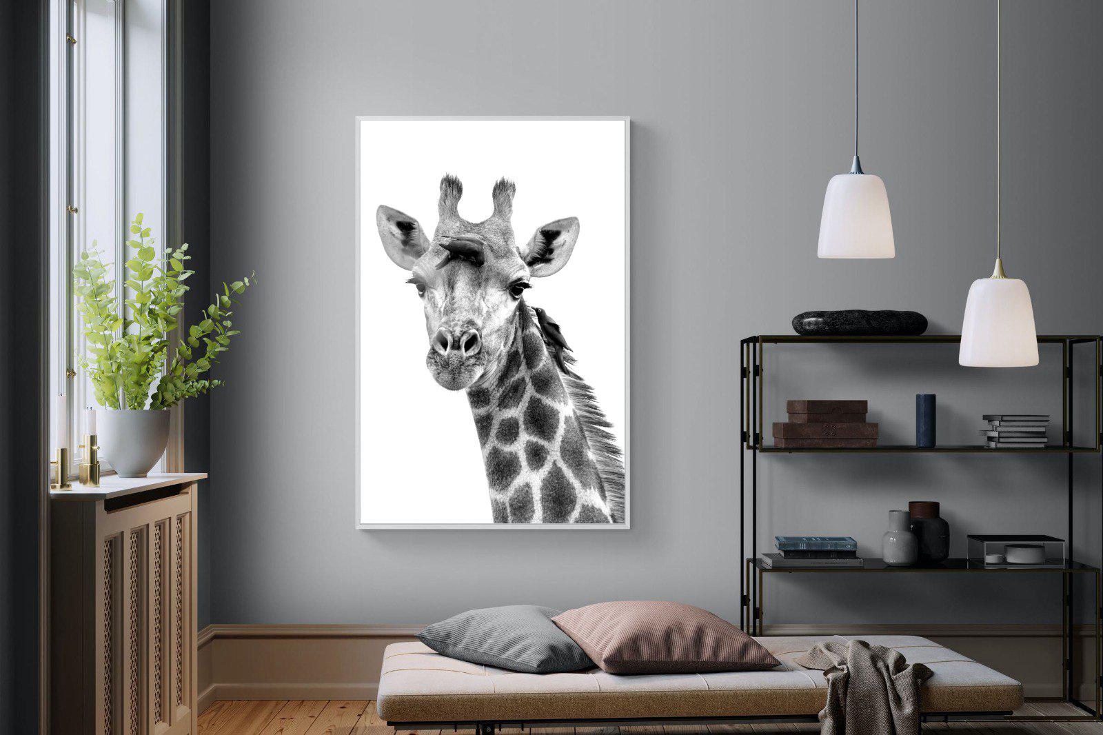 Giraffe Spa-Wall_Art-120 x 180cm-Mounted Canvas-White-Pixalot
