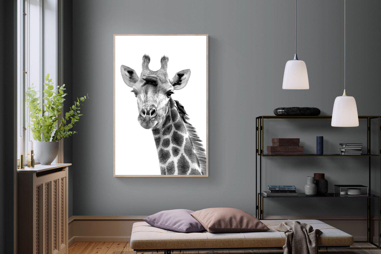 Giraffe Spa-Wall_Art-120 x 180cm-Mounted Canvas-Wood-Pixalot
