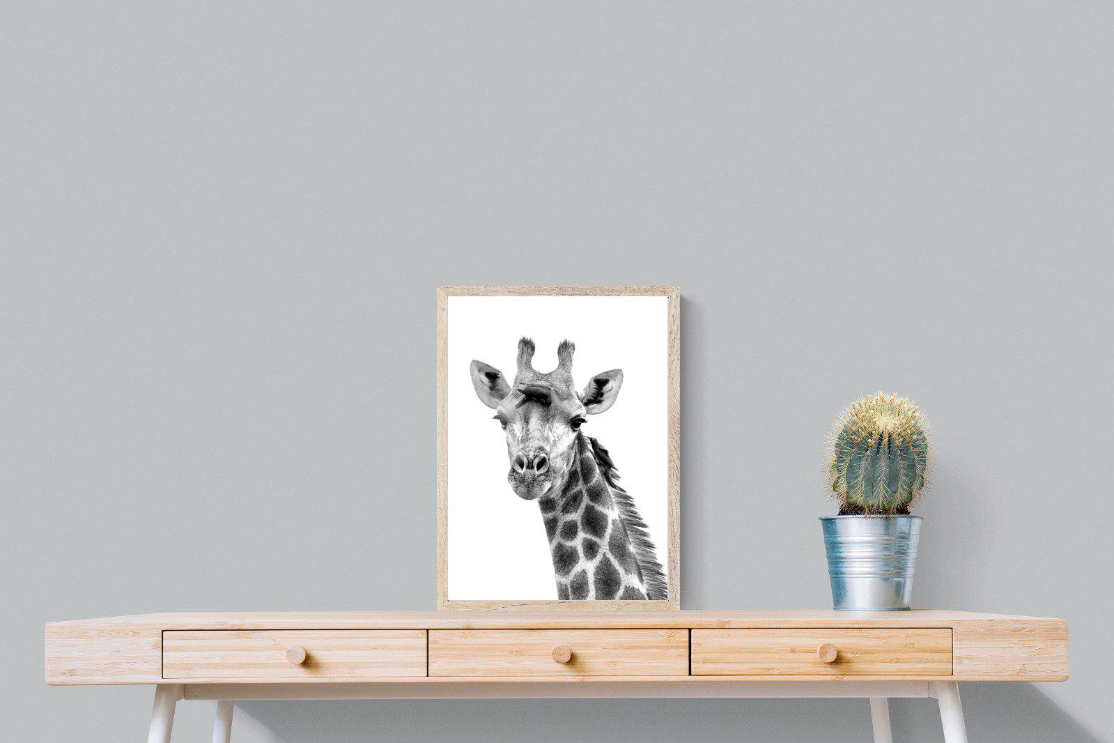 Giraffe Spa-Wall_Art-45 x 60cm-Mounted Canvas-Wood-Pixalot