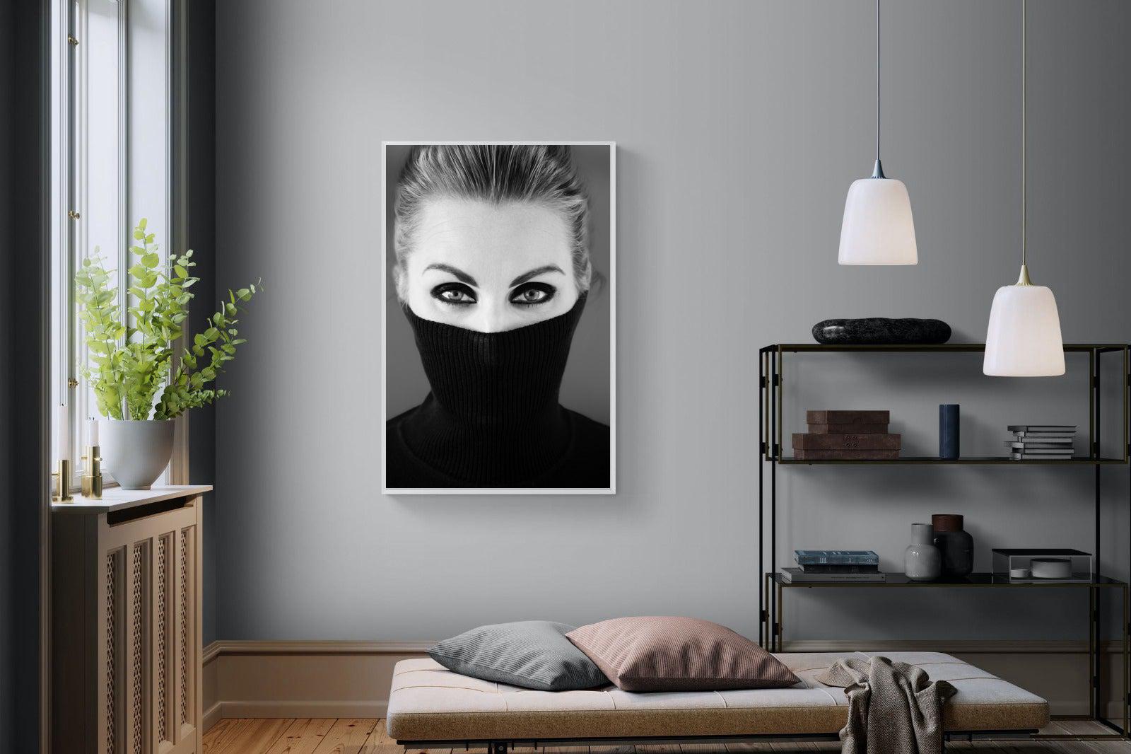 Girl in Black-Wall_Art-100 x 150cm-Mounted Canvas-White-Pixalot