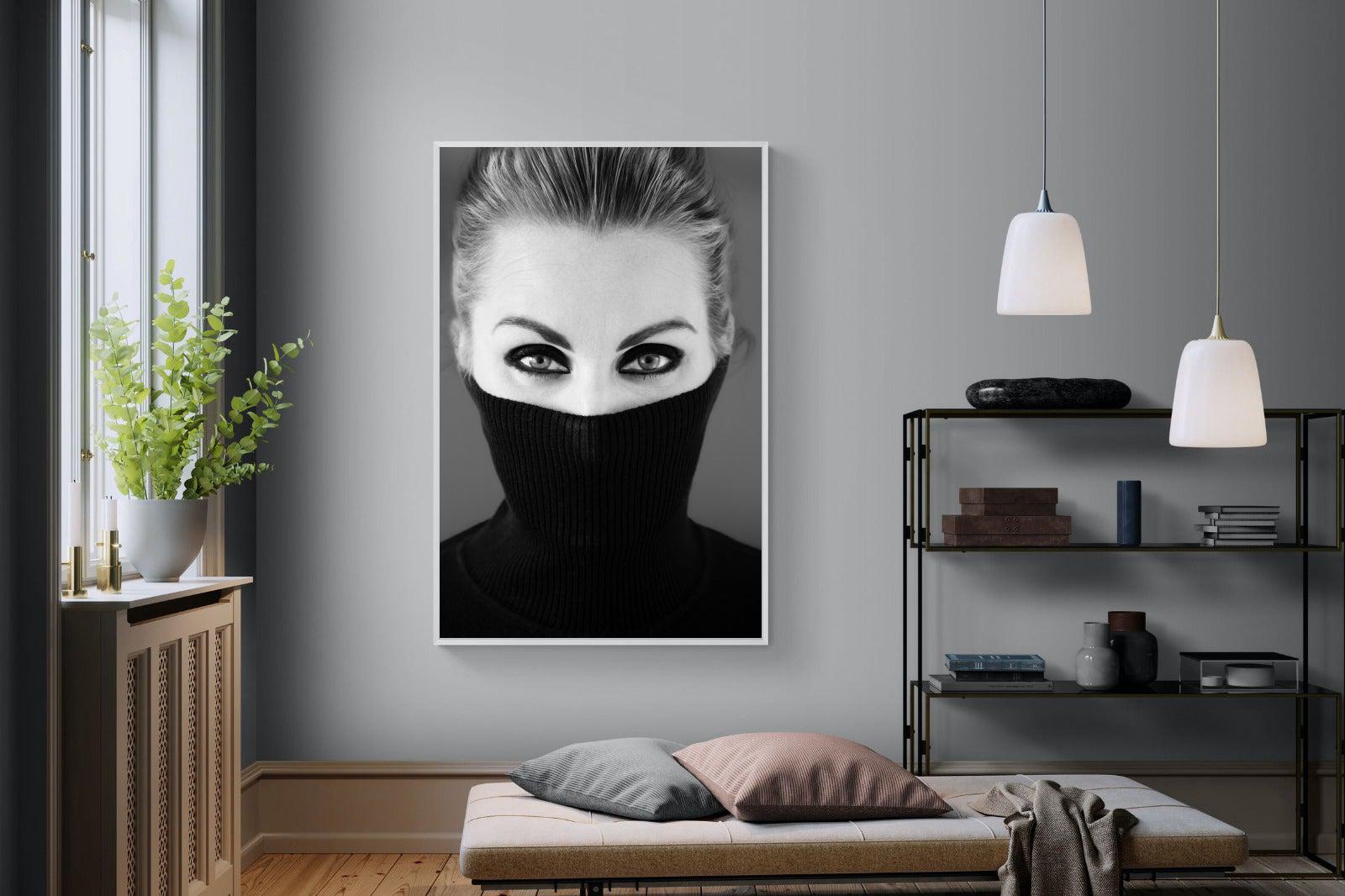 Girl in Black-Wall_Art-120 x 180cm-Mounted Canvas-White-Pixalot