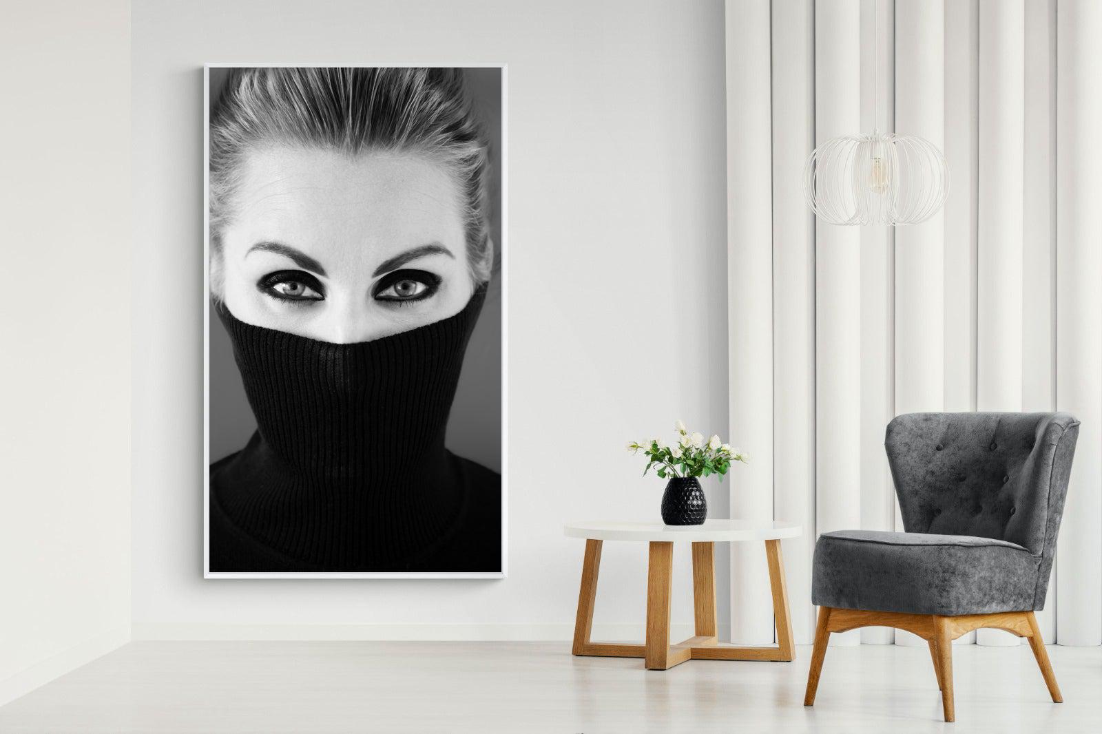 Girl in Black-Wall_Art-130 x 220cm-Mounted Canvas-White-Pixalot