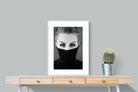 Girl in Black-Wall_Art-60 x 80cm-Framed Print-White-Pixalot