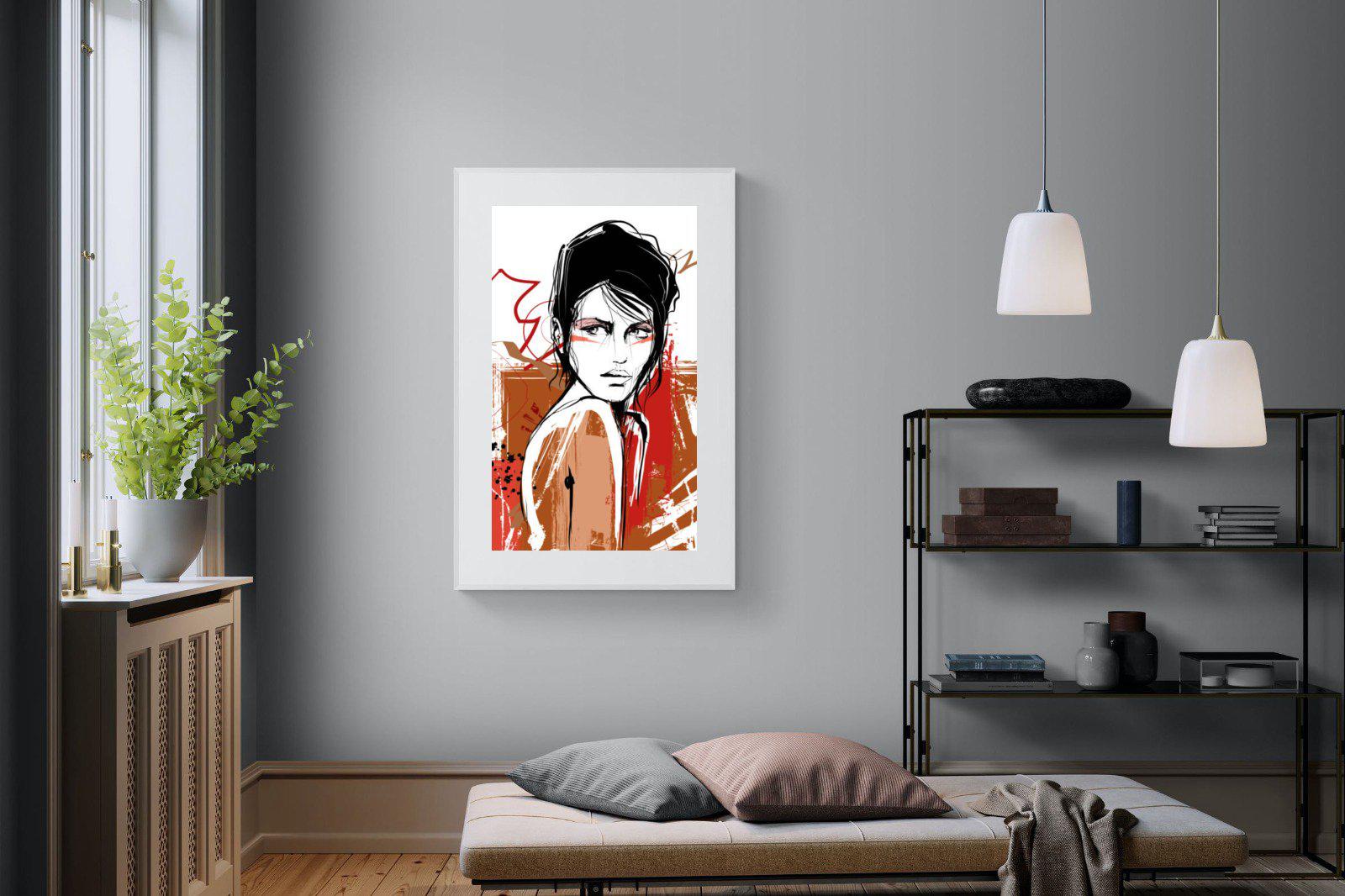 Glance-Wall_Art-100 x 150cm-Framed Print-White-Pixalot
