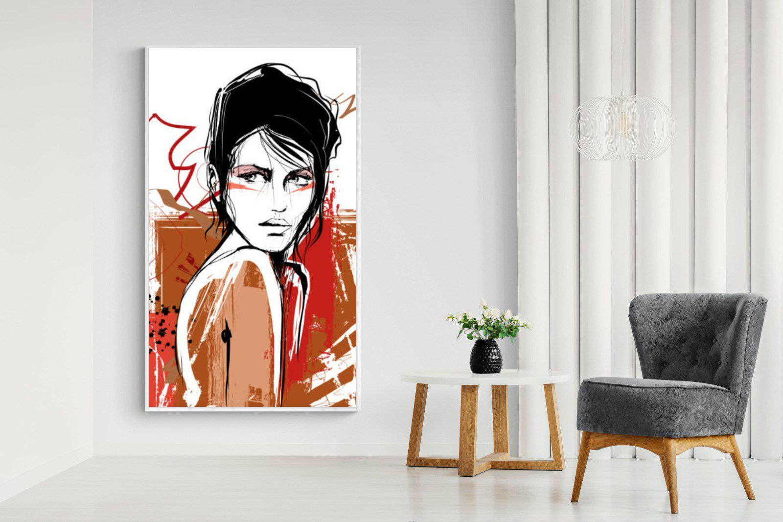 Glance-Wall_Art-130 x 220cm-Mounted Canvas-White-Pixalot