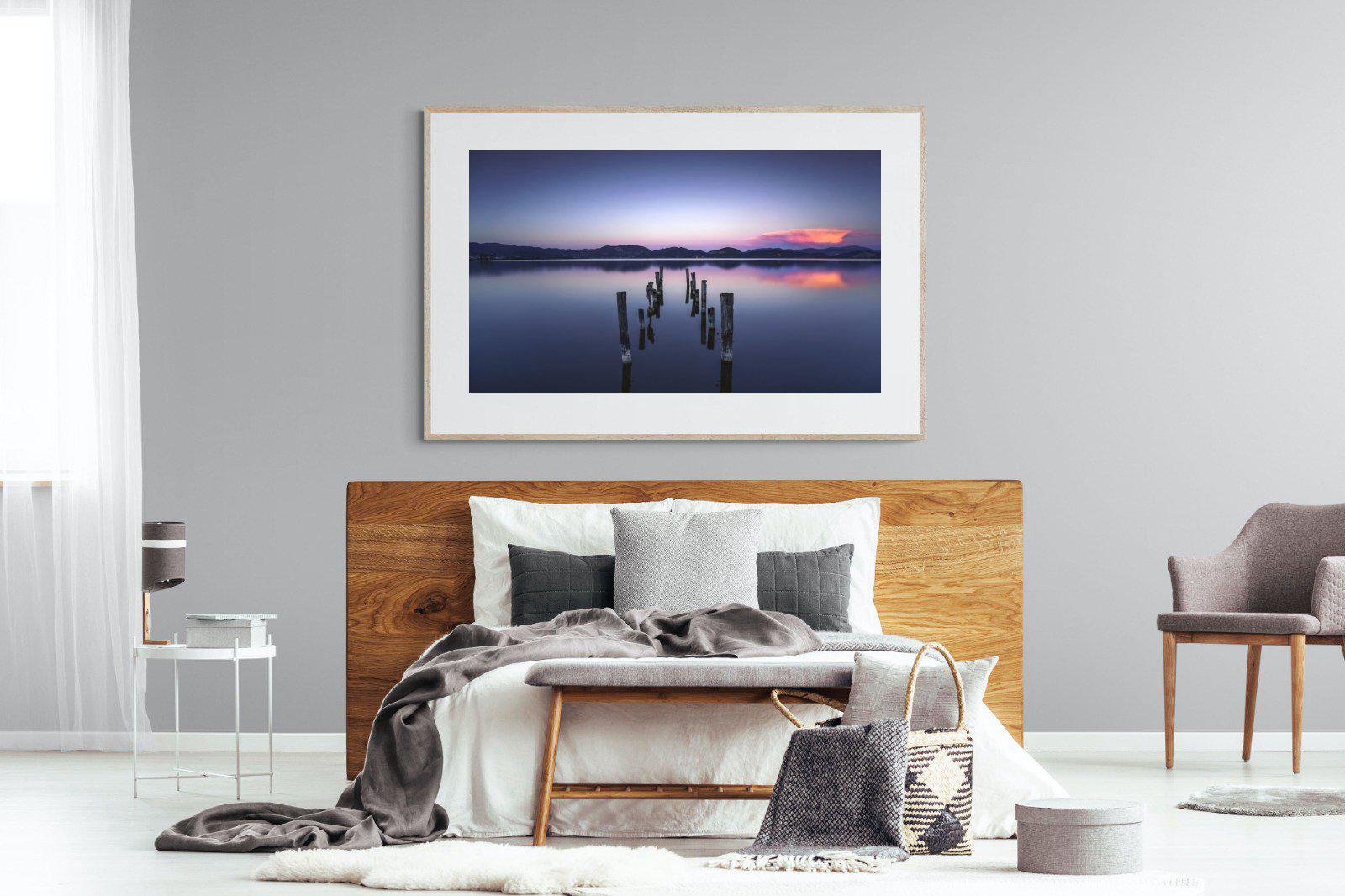 Glassy Lake-Wall_Art-150 x 100cm-Framed Print-Wood-Pixalot