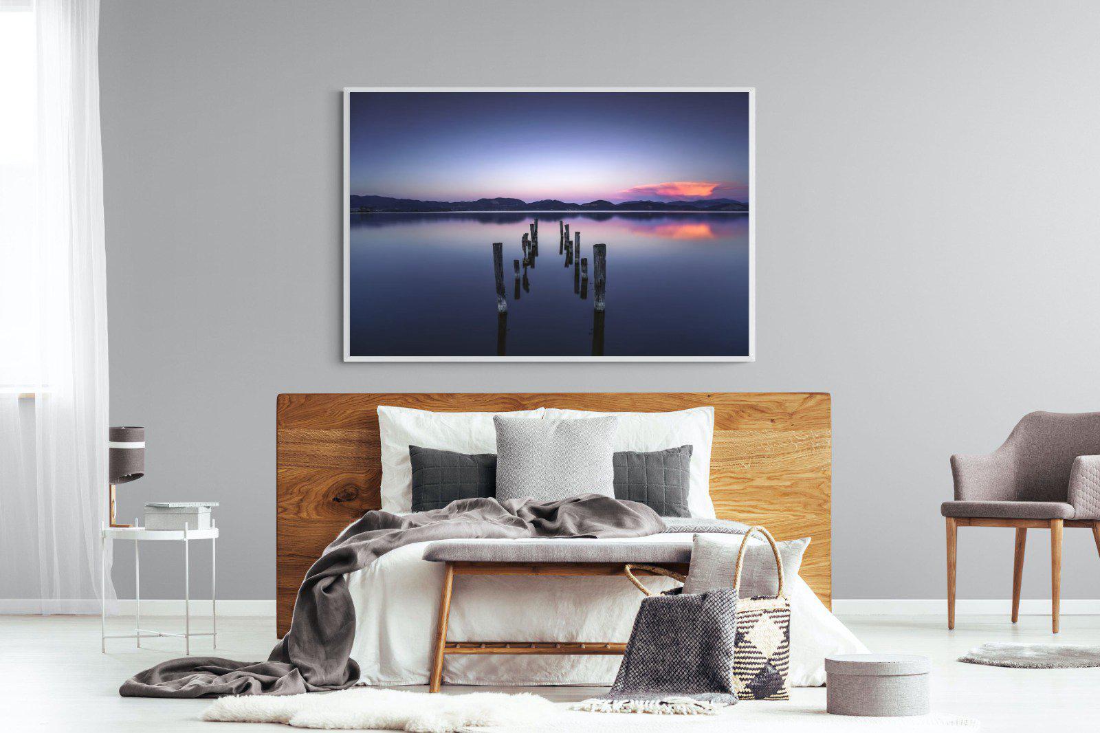Glassy Lake-Wall_Art-150 x 100cm-Mounted Canvas-White-Pixalot