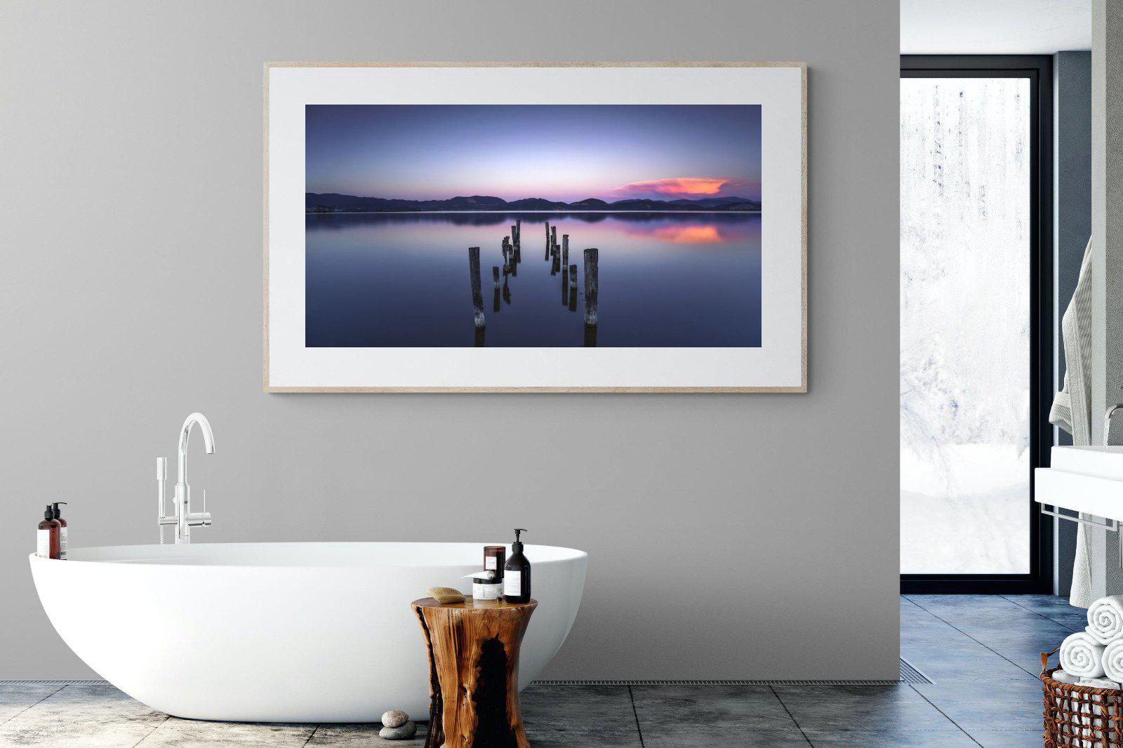 Glassy Lake-Wall_Art-180 x 110cm-Framed Print-Wood-Pixalot