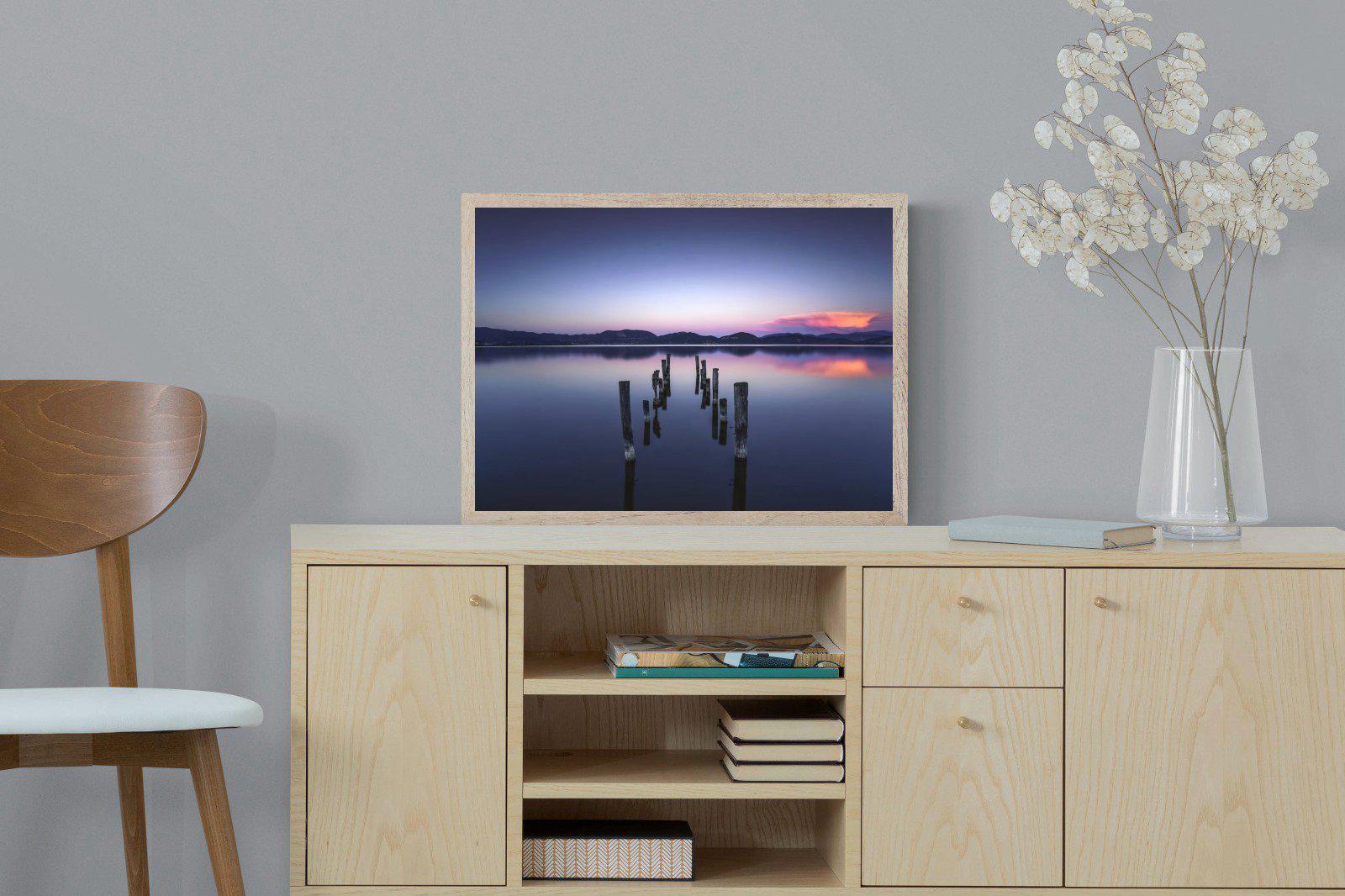 Glassy Lake-Wall_Art-60 x 45cm-Mounted Canvas-Wood-Pixalot