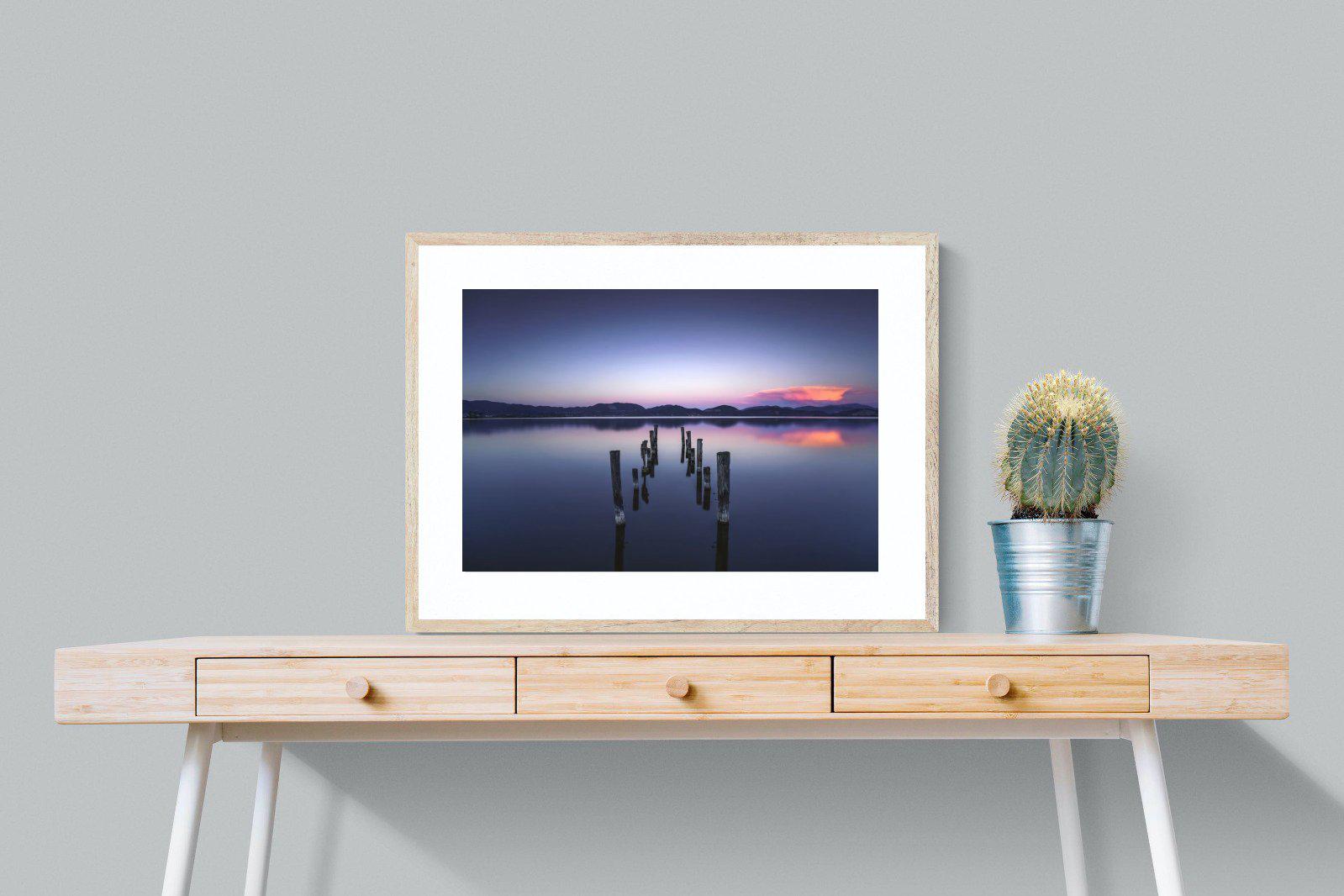 Glassy Lake-Wall_Art-80 x 60cm-Framed Print-Wood-Pixalot