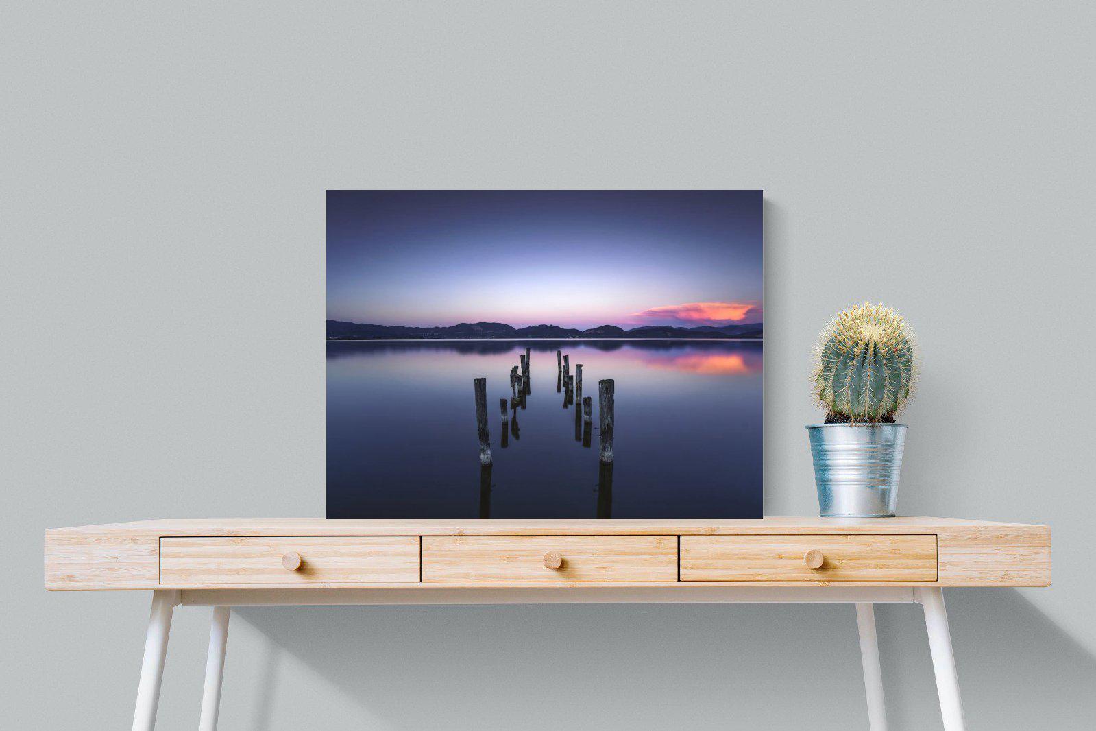 Glassy Lake-Wall_Art-80 x 60cm-Mounted Canvas-No Frame-Pixalot