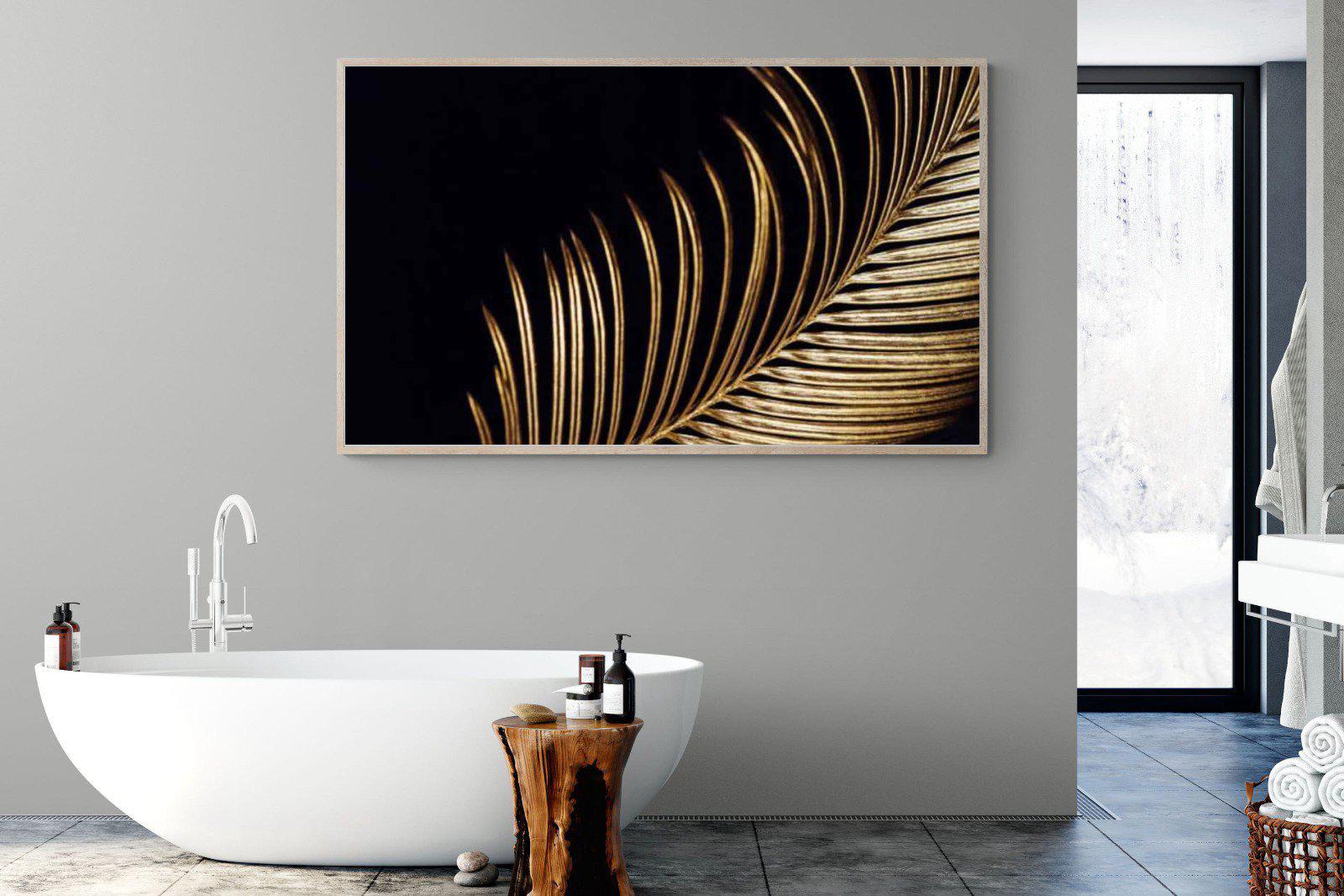 Gold Frond-Wall_Art-180 x 110cm-Mounted Canvas-Wood-Pixalot