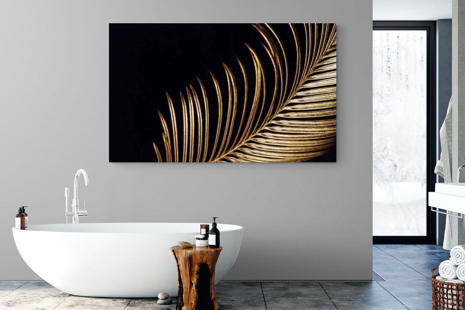 Gold Frond-Wall_Art-180 x 110cm-Mounted Canvas-No Frame-Pixalot