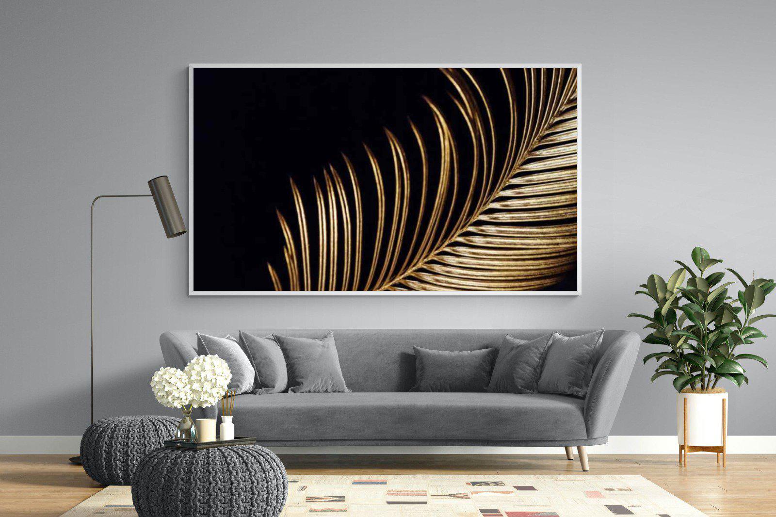 Gold Frond-Wall_Art-220 x 130cm-Mounted Canvas-White-Pixalot