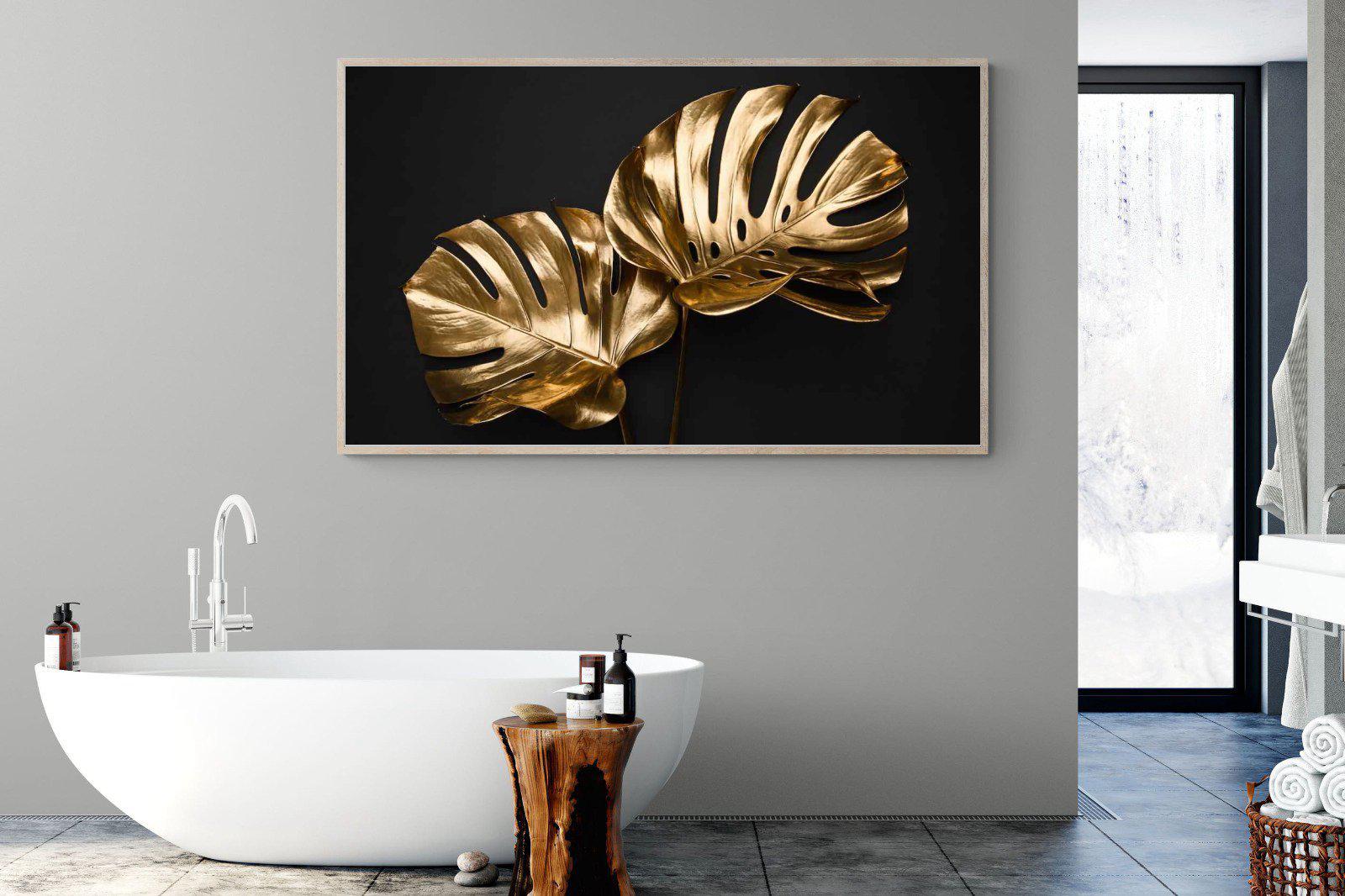 Gold Leaf-Wall_Art-180 x 110cm-Mounted Canvas-Wood-Pixalot