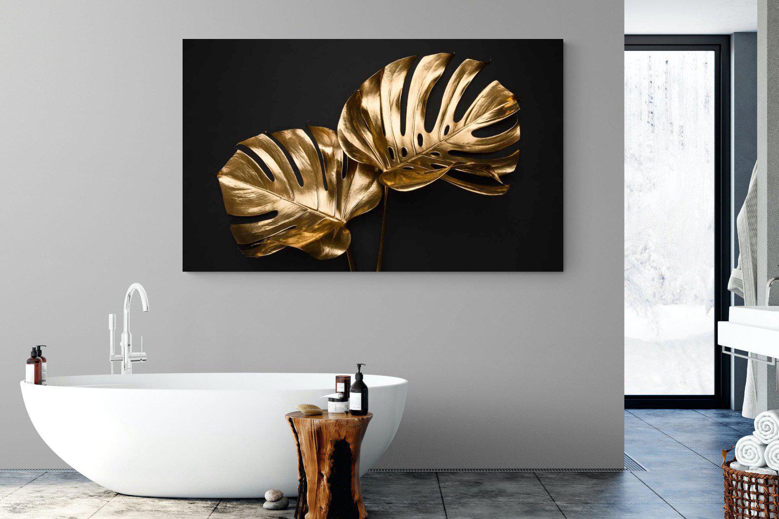 Gold Leaf-Wall_Art-180 x 110cm-Mounted Canvas-No Frame-Pixalot