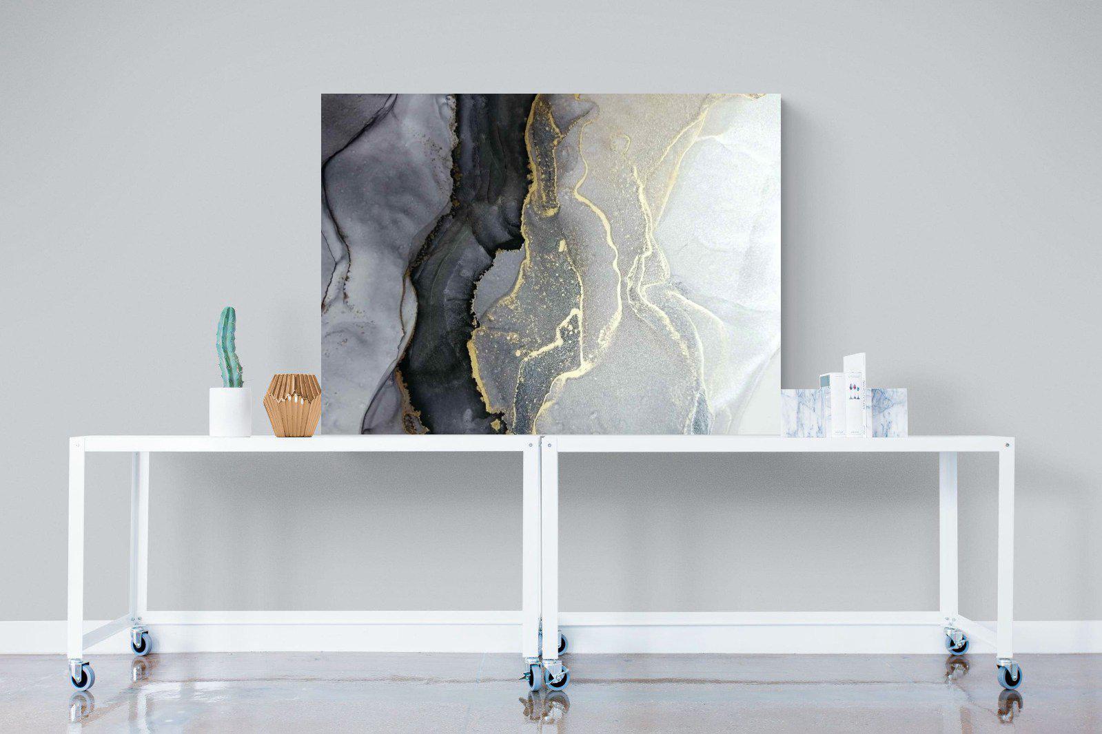 Gold Thread-Wall_Art-120 x 90cm-Mounted Canvas-No Frame-Pixalot