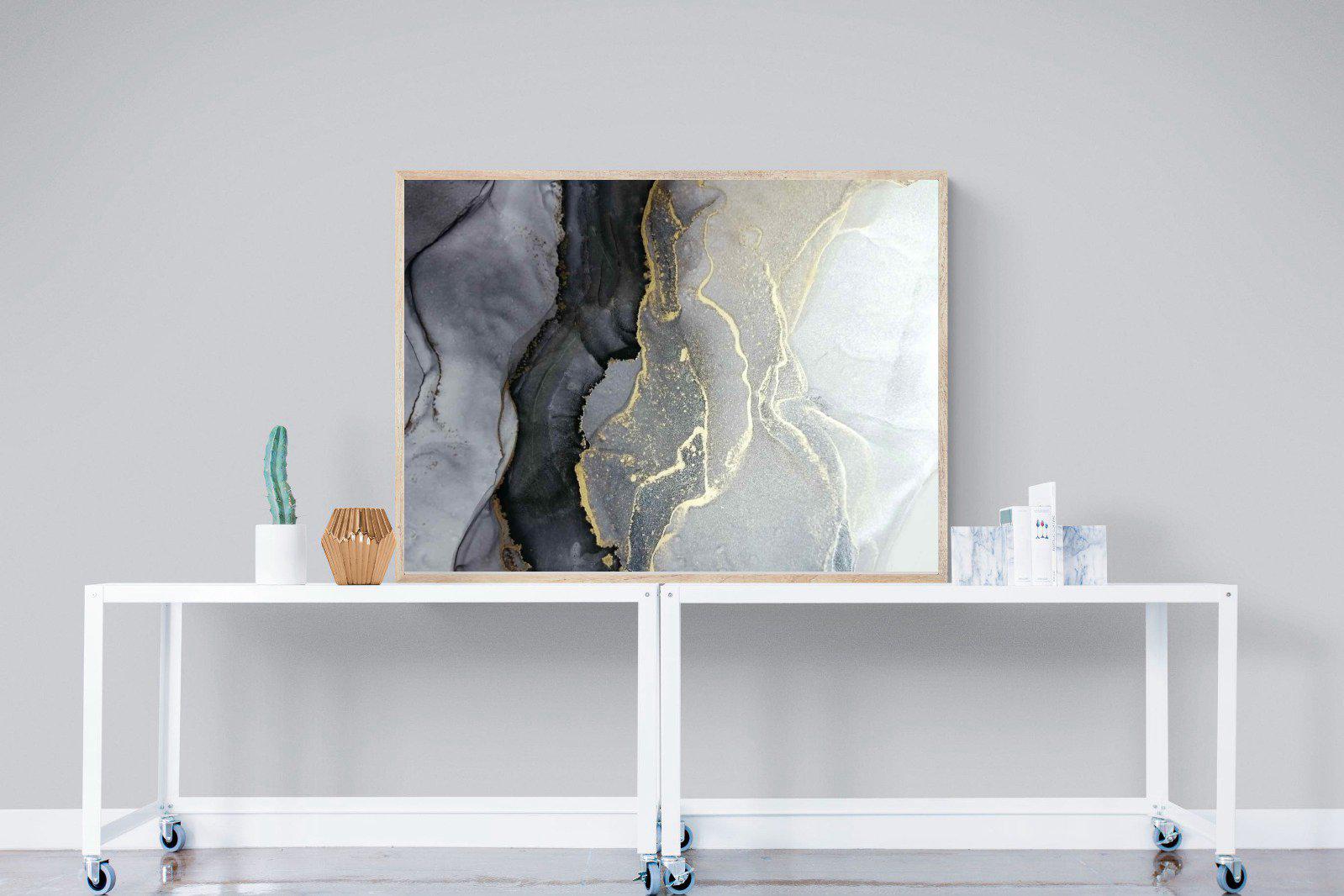 Gold Thread-Wall_Art-120 x 90cm-Mounted Canvas-Wood-Pixalot