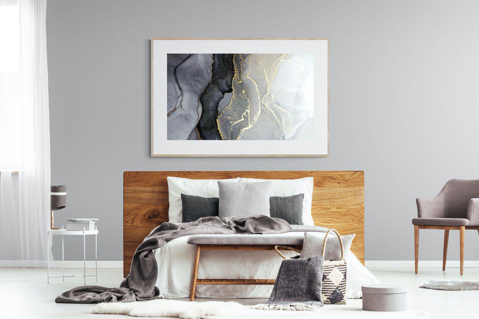 Gold Thread-Wall_Art-150 x 100cm-Framed Print-Wood-Pixalot