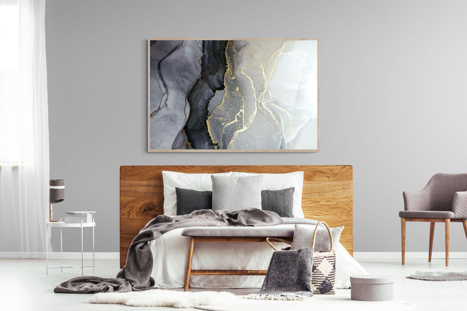 Gold Thread-Wall_Art-150 x 100cm-Mounted Canvas-Wood-Pixalot